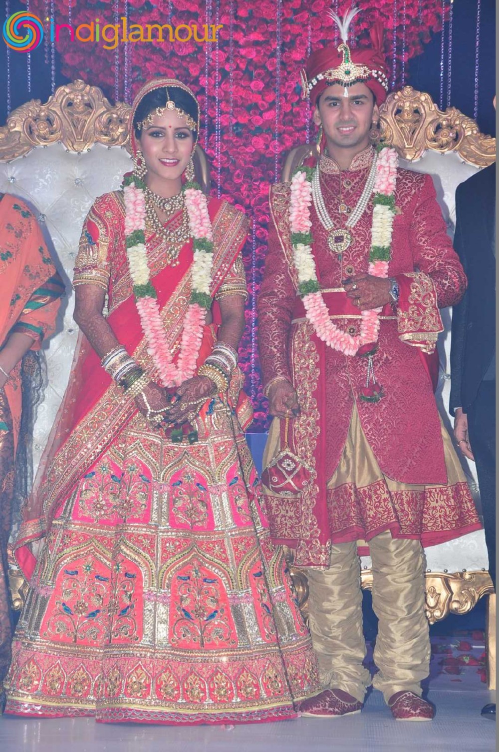 Trupthi and Ankit Wedding Reception Event hd photo