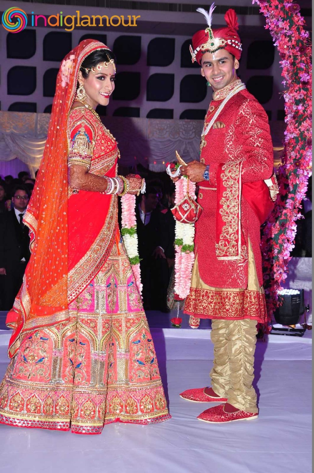 Trupthi and Ankit Wedding Reception Event hd photo