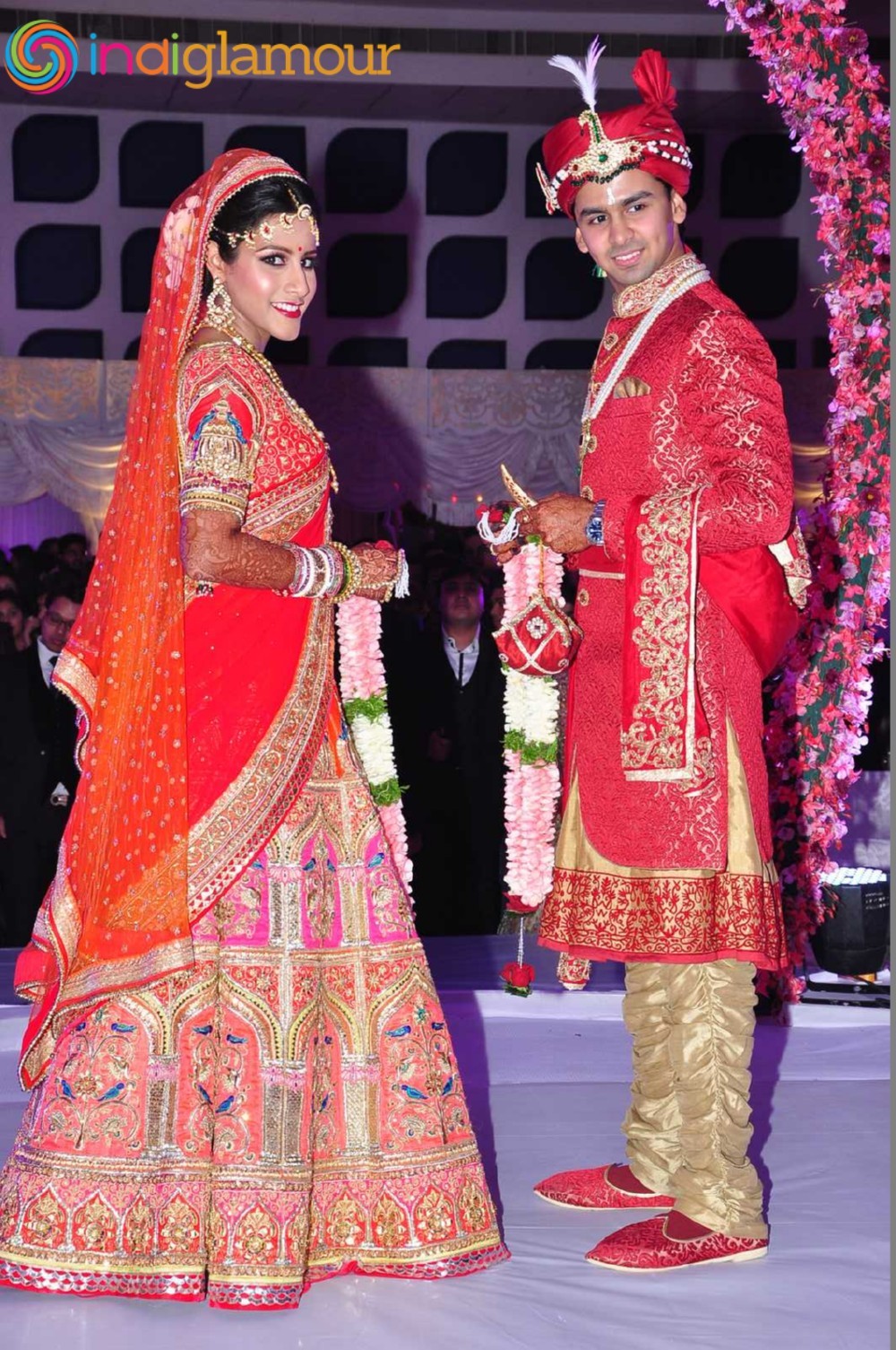 Trupthi and Ankit Wedding Reception Event hd photo