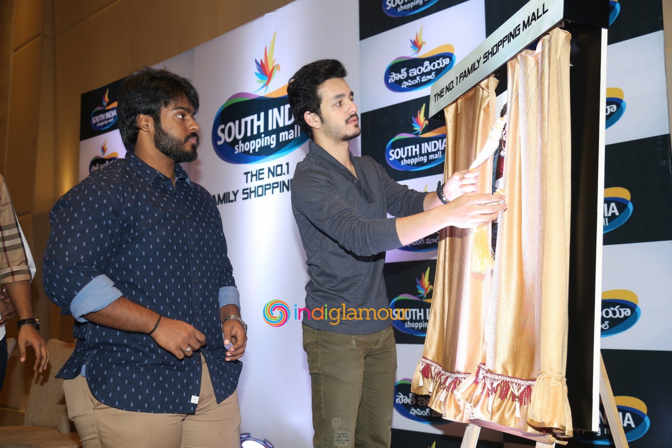 Akhil Akkineni as South India Shopping Mall Brand Ambassador Event hd photo