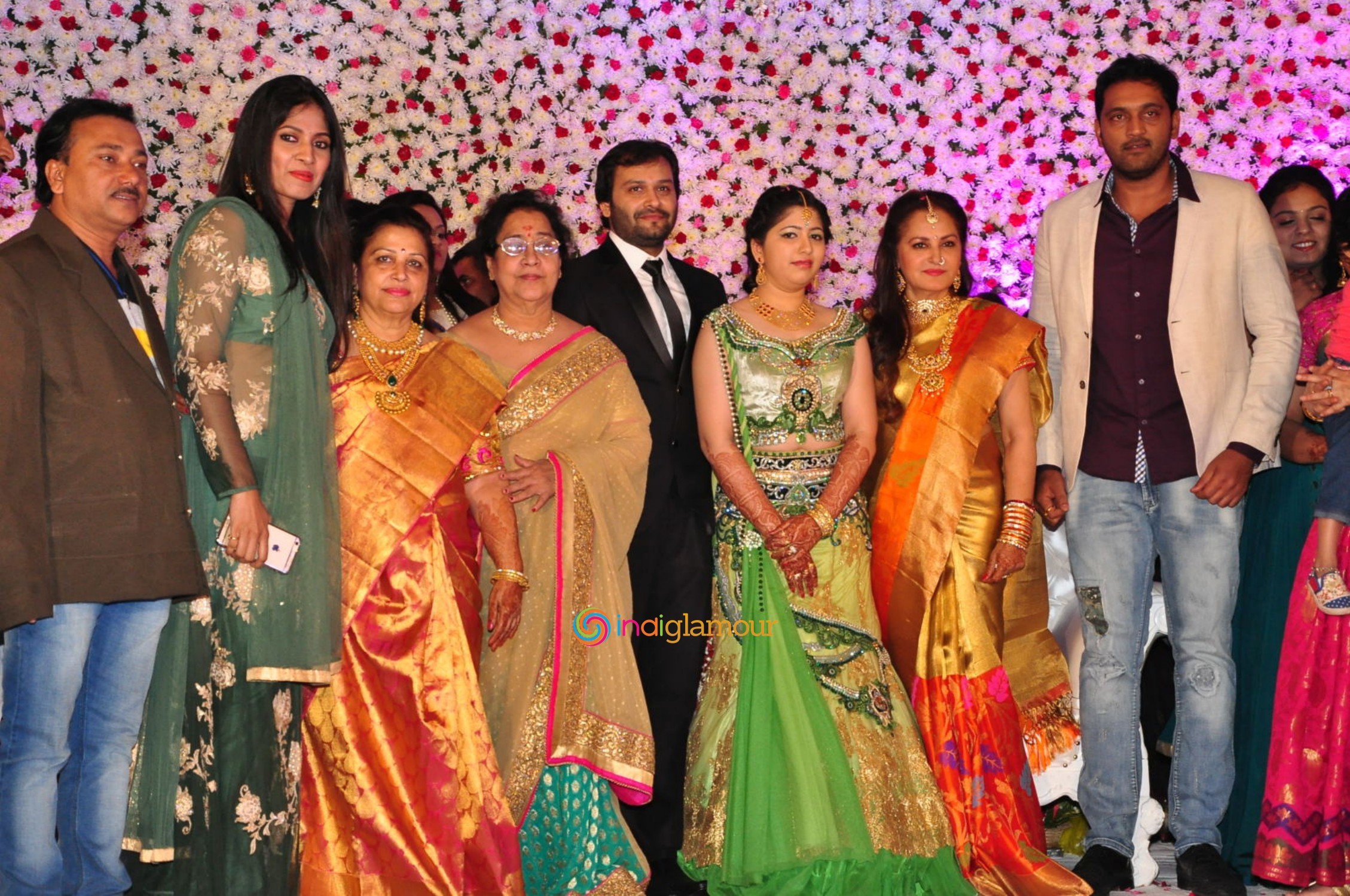 Jayaprada Son Actor Siddharth Wedding Reception Event hd photo