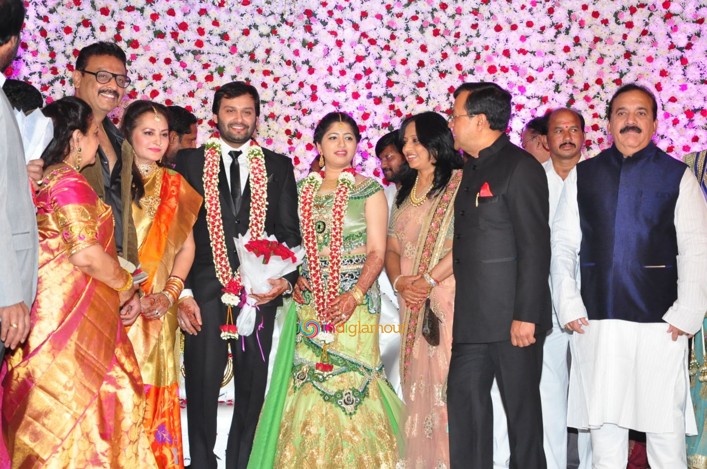 Jayaprada Son Actor Siddharth Wedding Reception Event hd photo