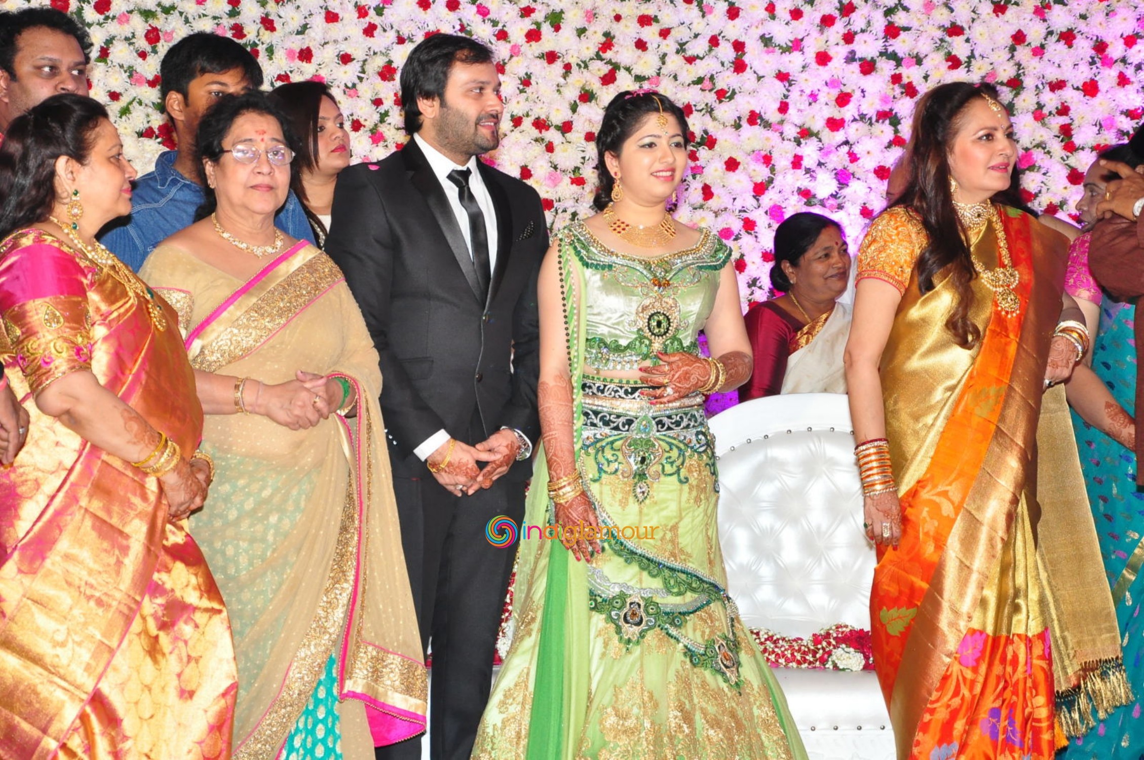 Jayaprada Son Actor Siddharth Wedding Reception Event hd photo