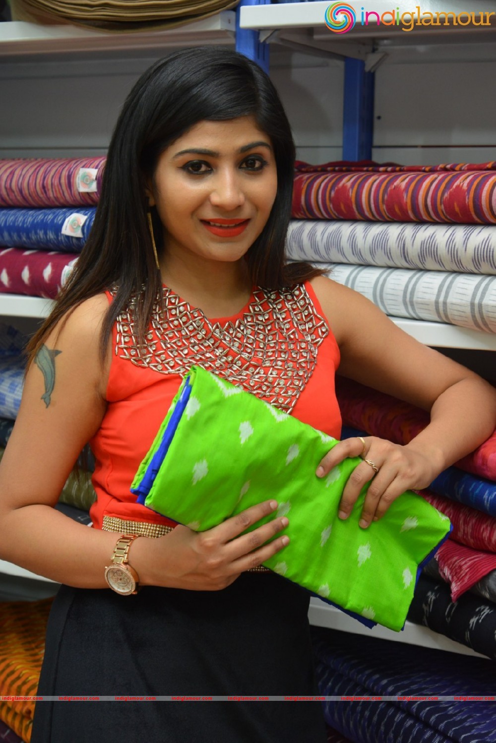Madhulagna Das at Pochampally Ikat Art Mela Event hd photo