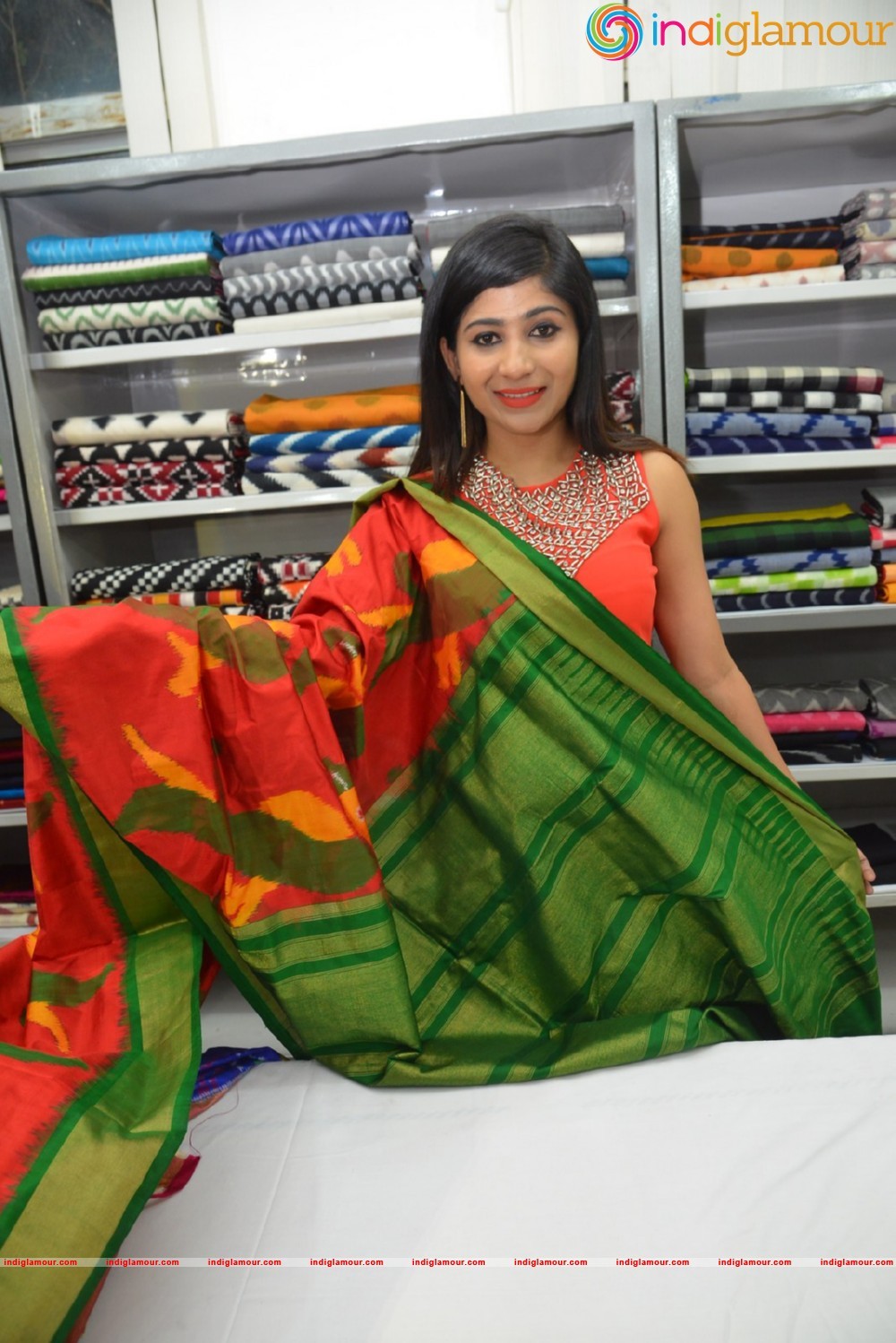 Madhulagna Das at Pochampally Ikat Art Mela Event hd photo
