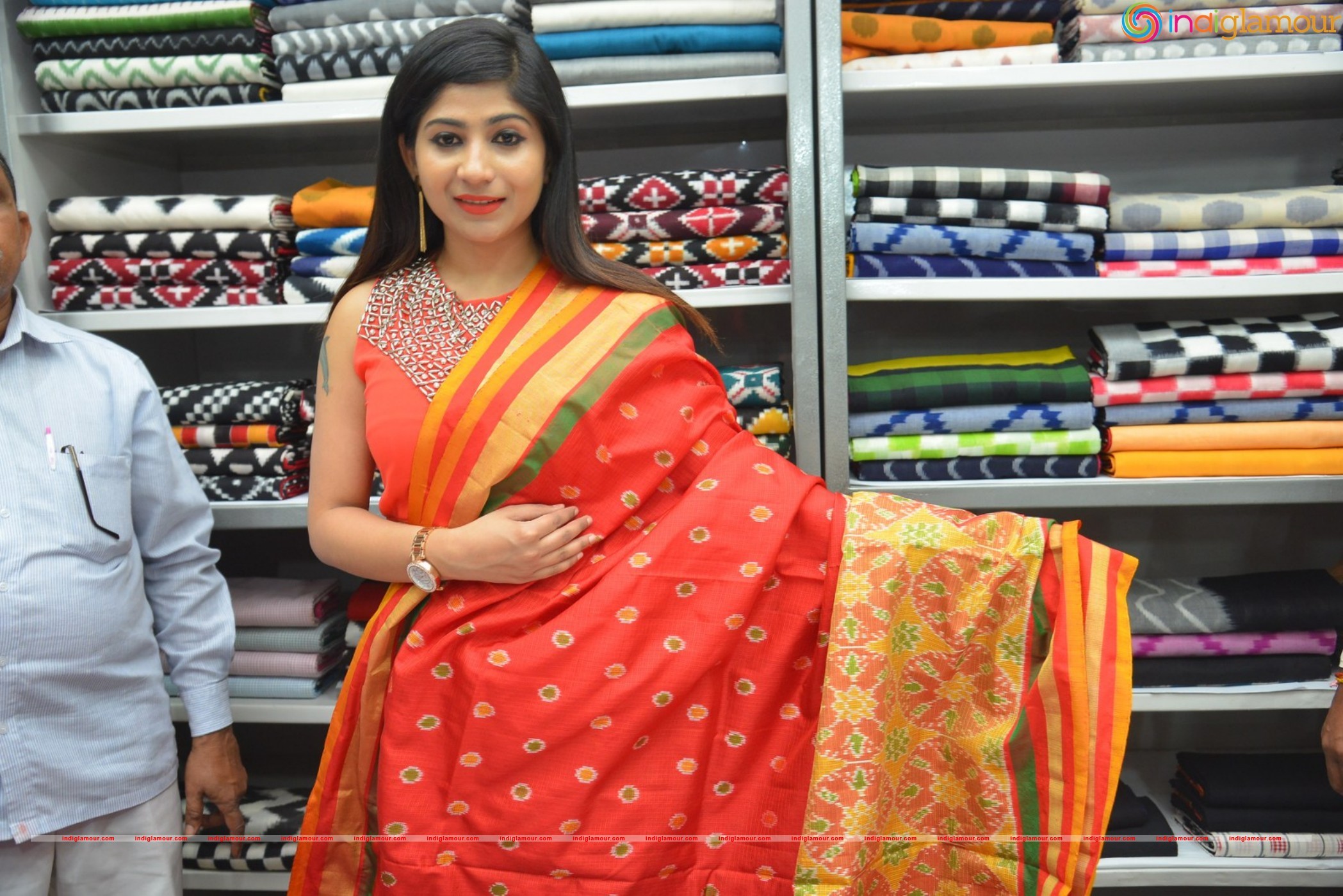Madhulagna Das at Pochampally Ikat Art Mela Event hd photo