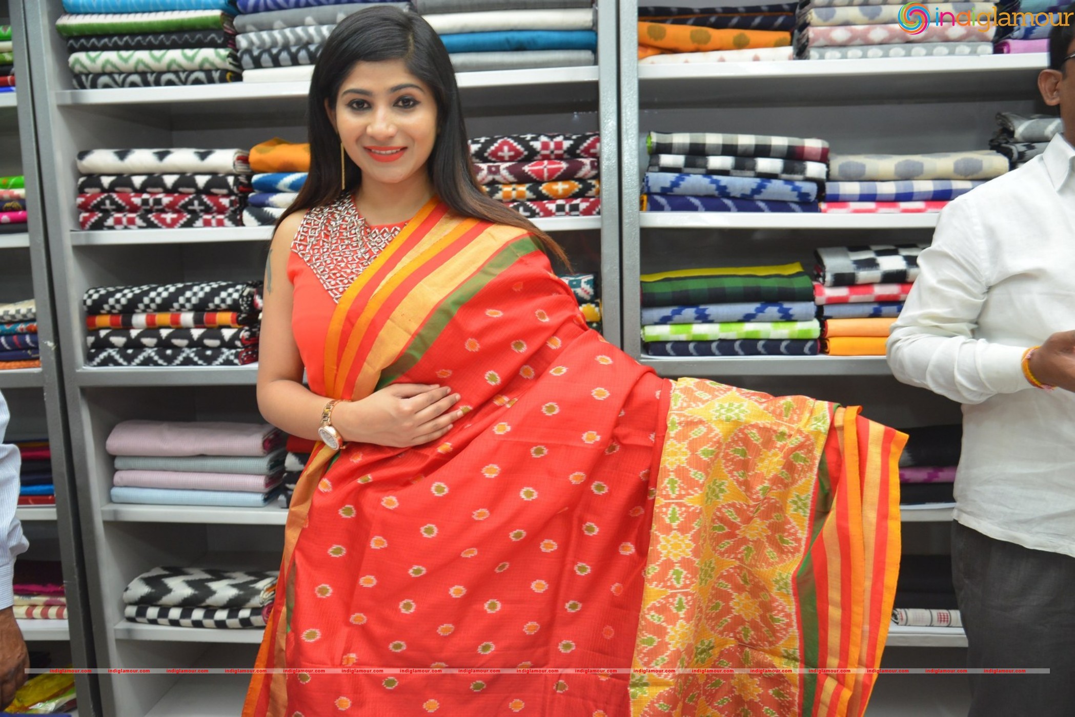Madhulagna Das at Pochampally Ikat Art Mela Event hd photo