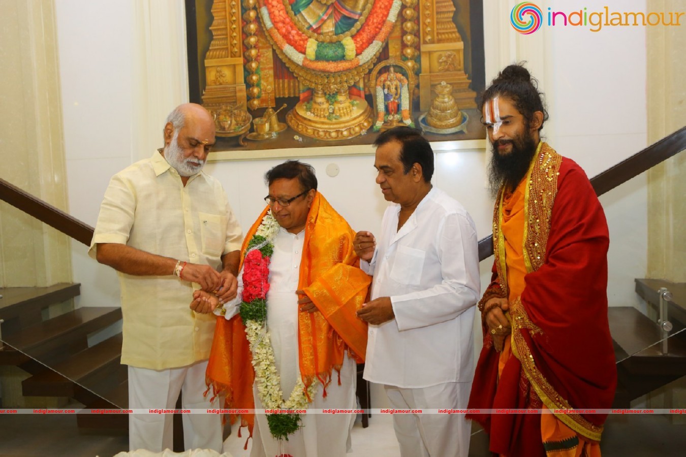 Brahmanandam Felicitates Artist BKS Varma Event hd photo
