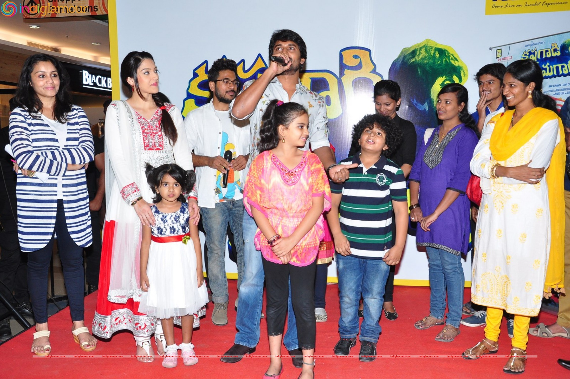 Krishnagaadi Veera Premagadha Team at Inorbit Mall Event hd photo