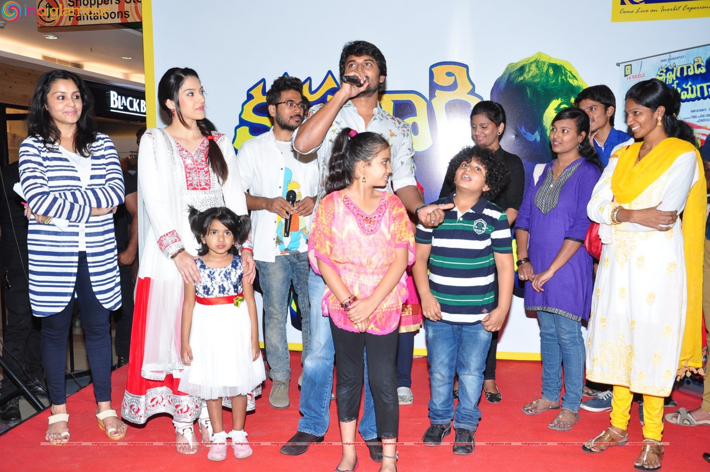 Krishnagaadi Veera Premagadha Team at Inorbit Mall Event hd photo
