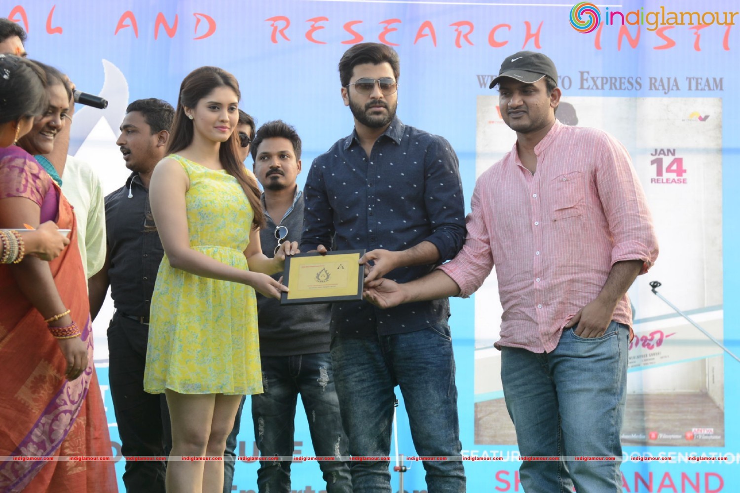 Express Raja Team At Arrora Enginering College in Ghatkesar Event hd photo