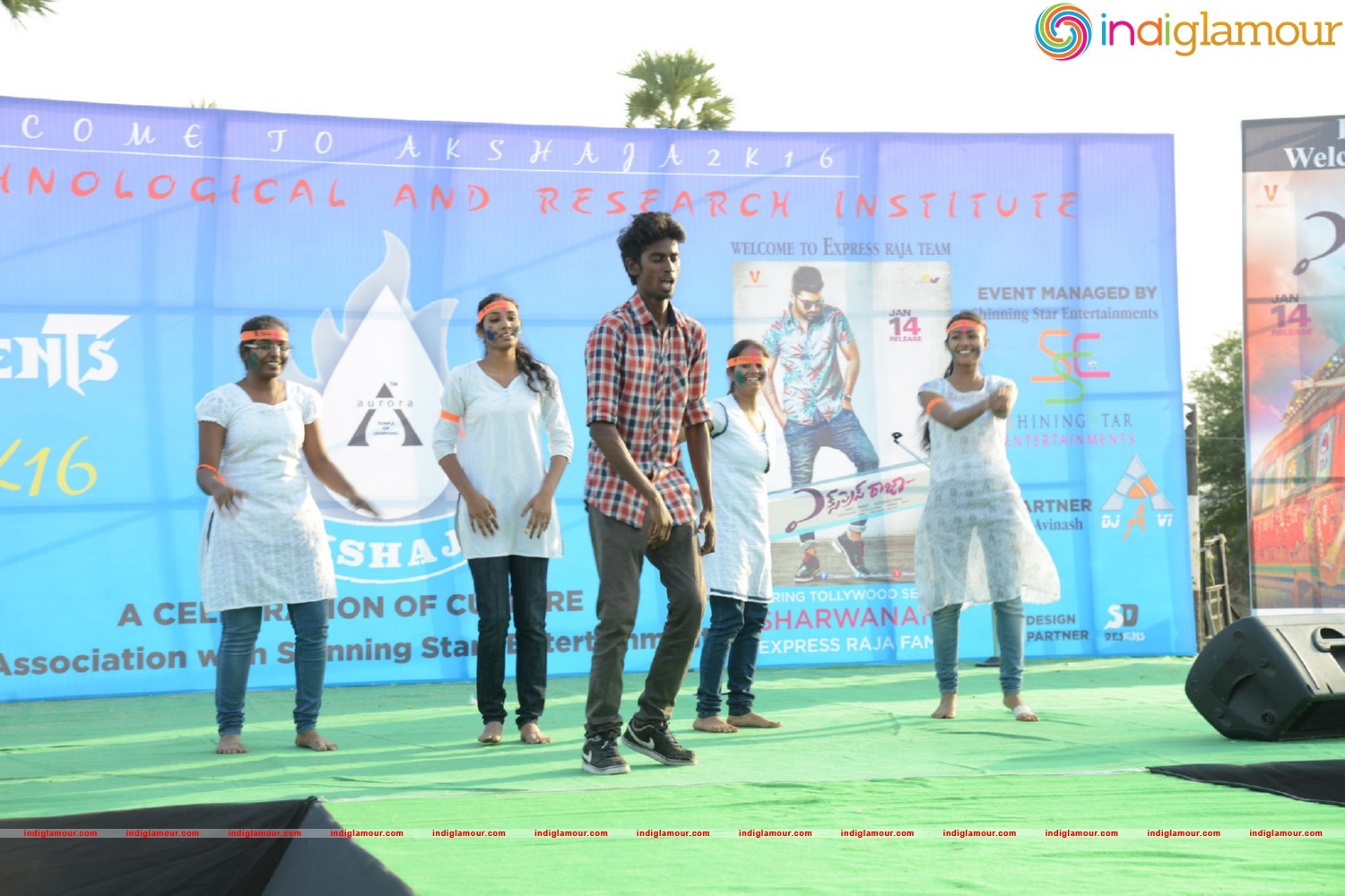 Express Raja Team At Arrora Enginering College in Ghatkesar Event hd photo