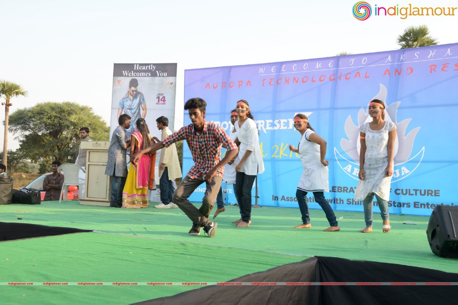 Express Raja Team At Arrora Enginering College in Ghatkesar Event hd photo
