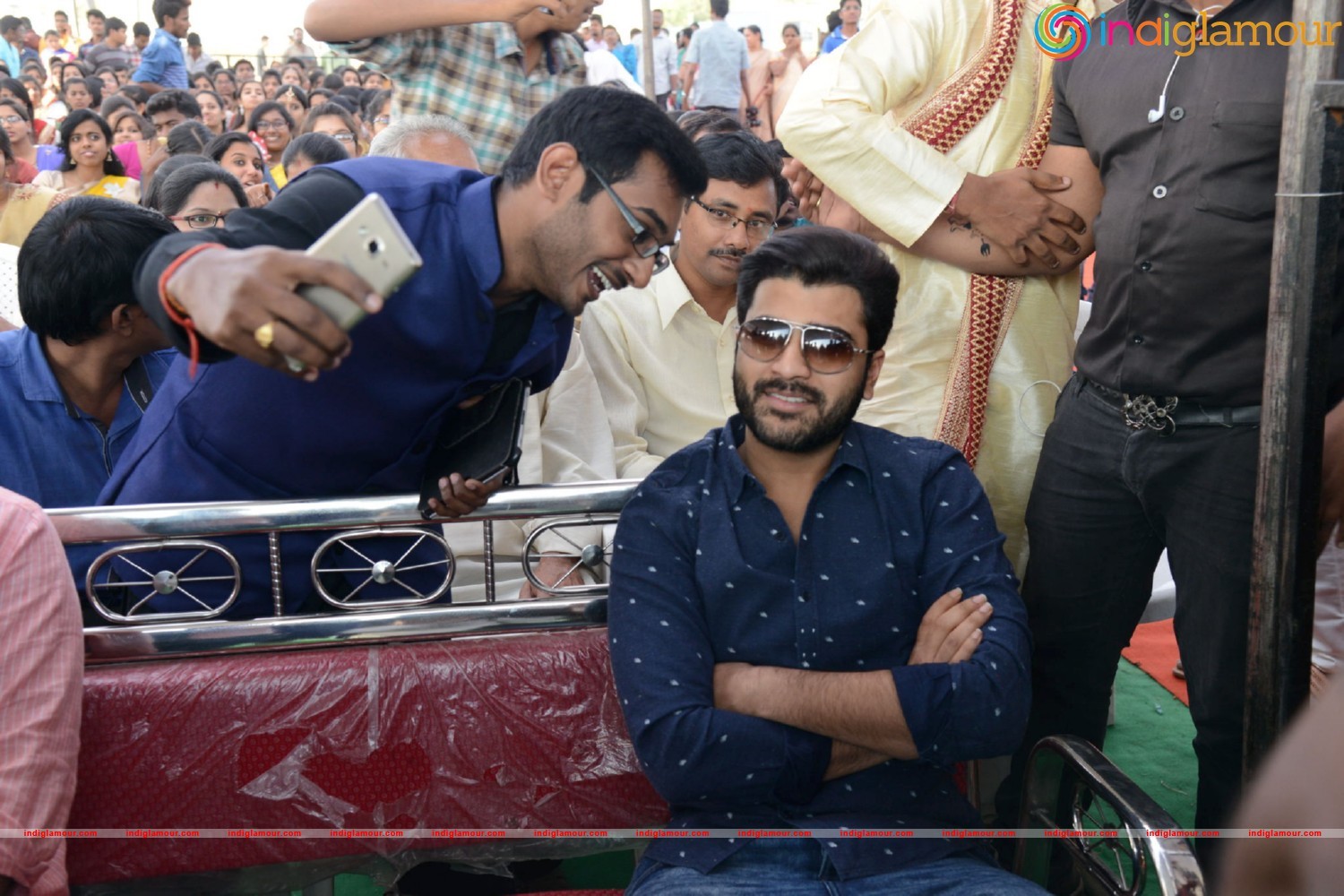Express Raja Team At Arrora Enginering College in Ghatkesar Event hd photo