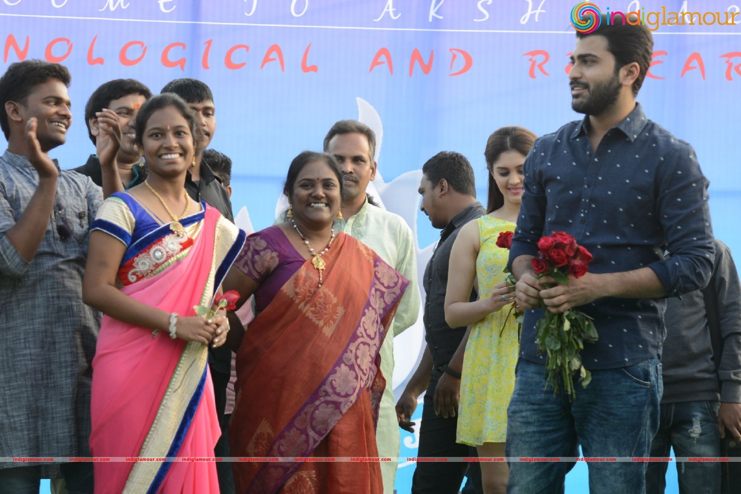Express Raja Team At Arrora Enginering College in Ghatkesar Event hd photo