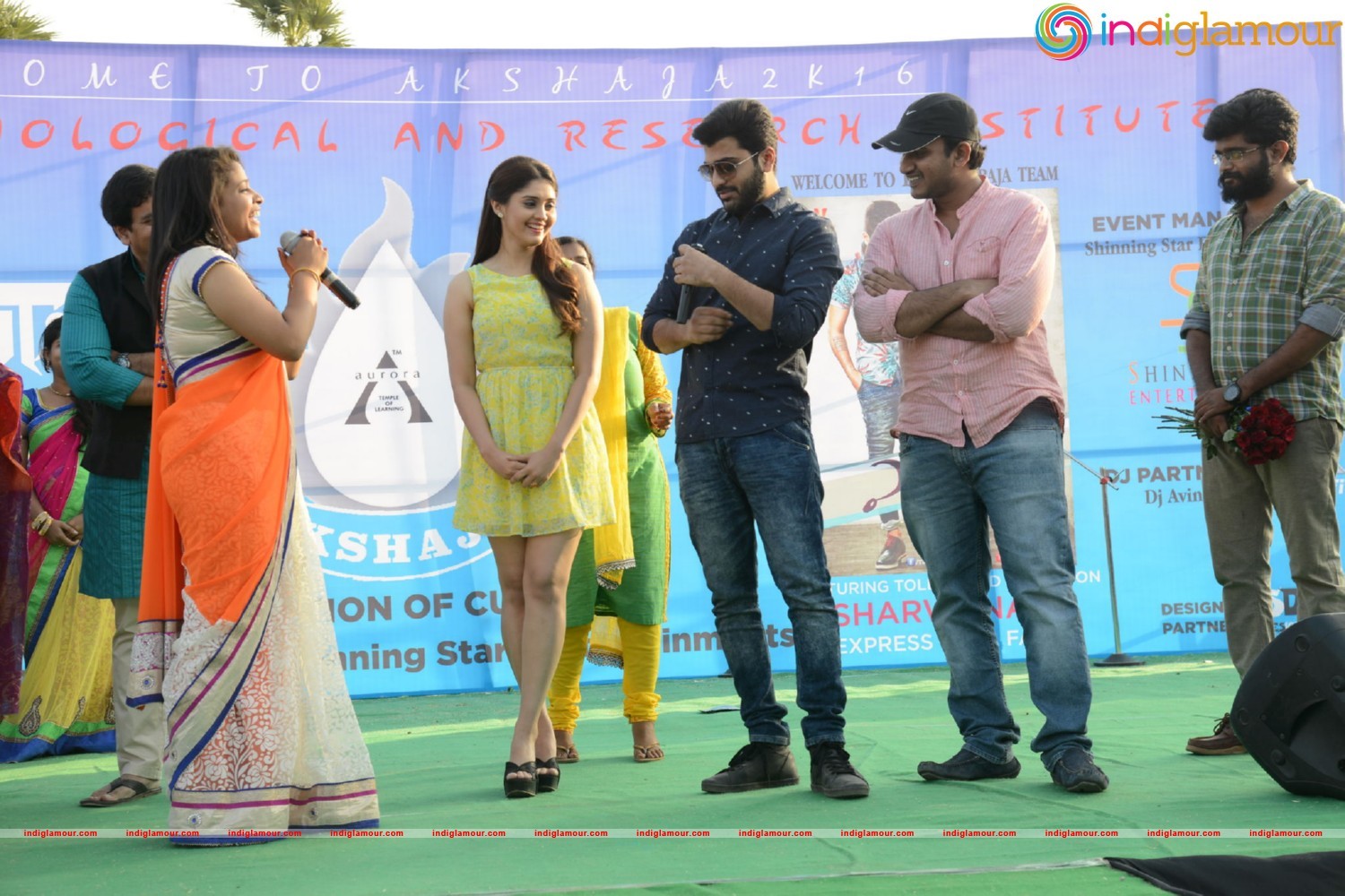Express Raja Team At Arrora Enginering College in Ghatkesar Event hd photo
