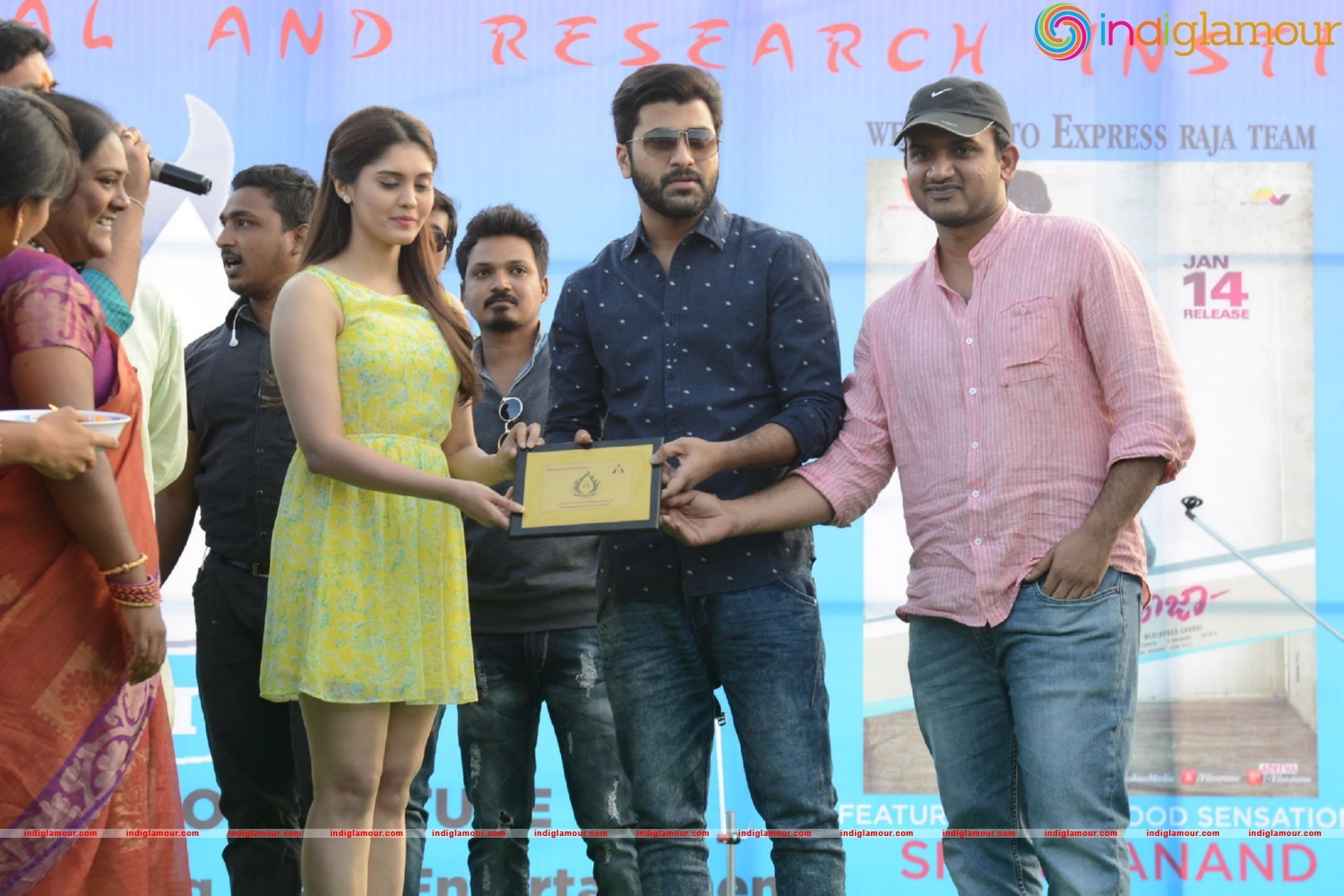 Express Raja Team At Arrora Enginering College in Ghatkesar Event hd photo