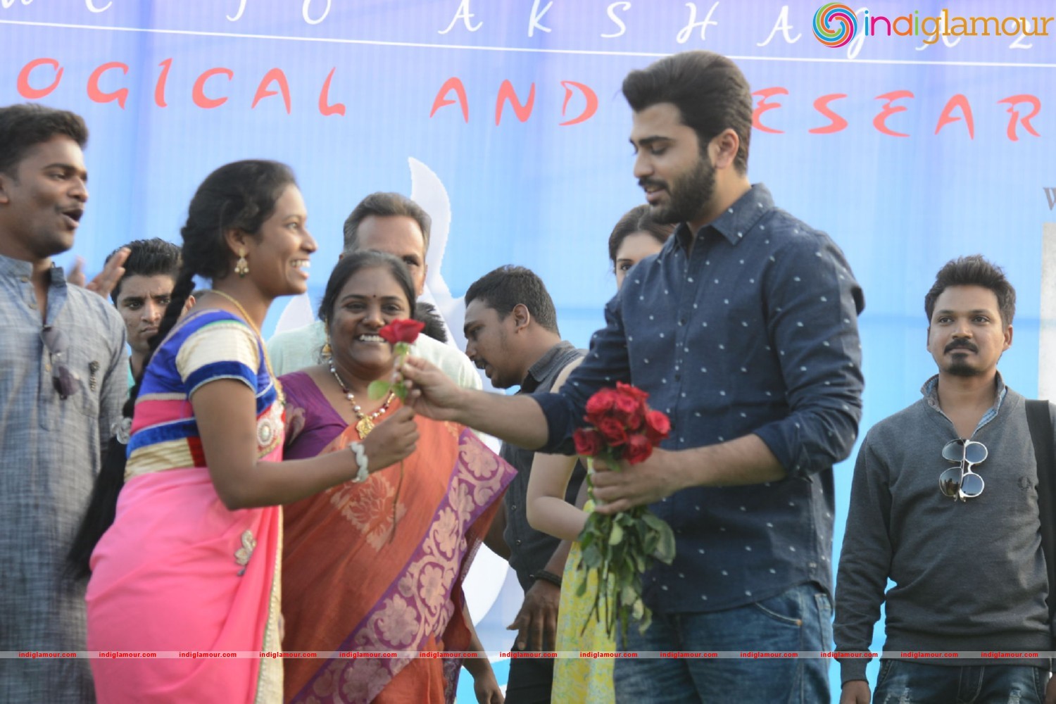 Express Raja Team At Arrora Enginering College in Ghatkesar Event hd photo