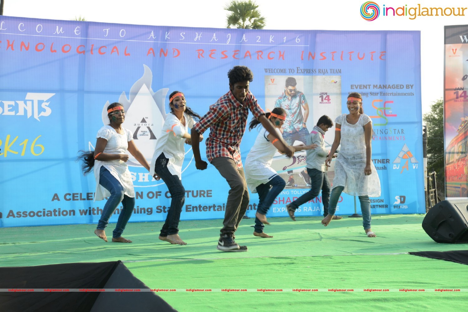 Express Raja Team At Arrora Enginering College in Ghatkesar Event hd photo
