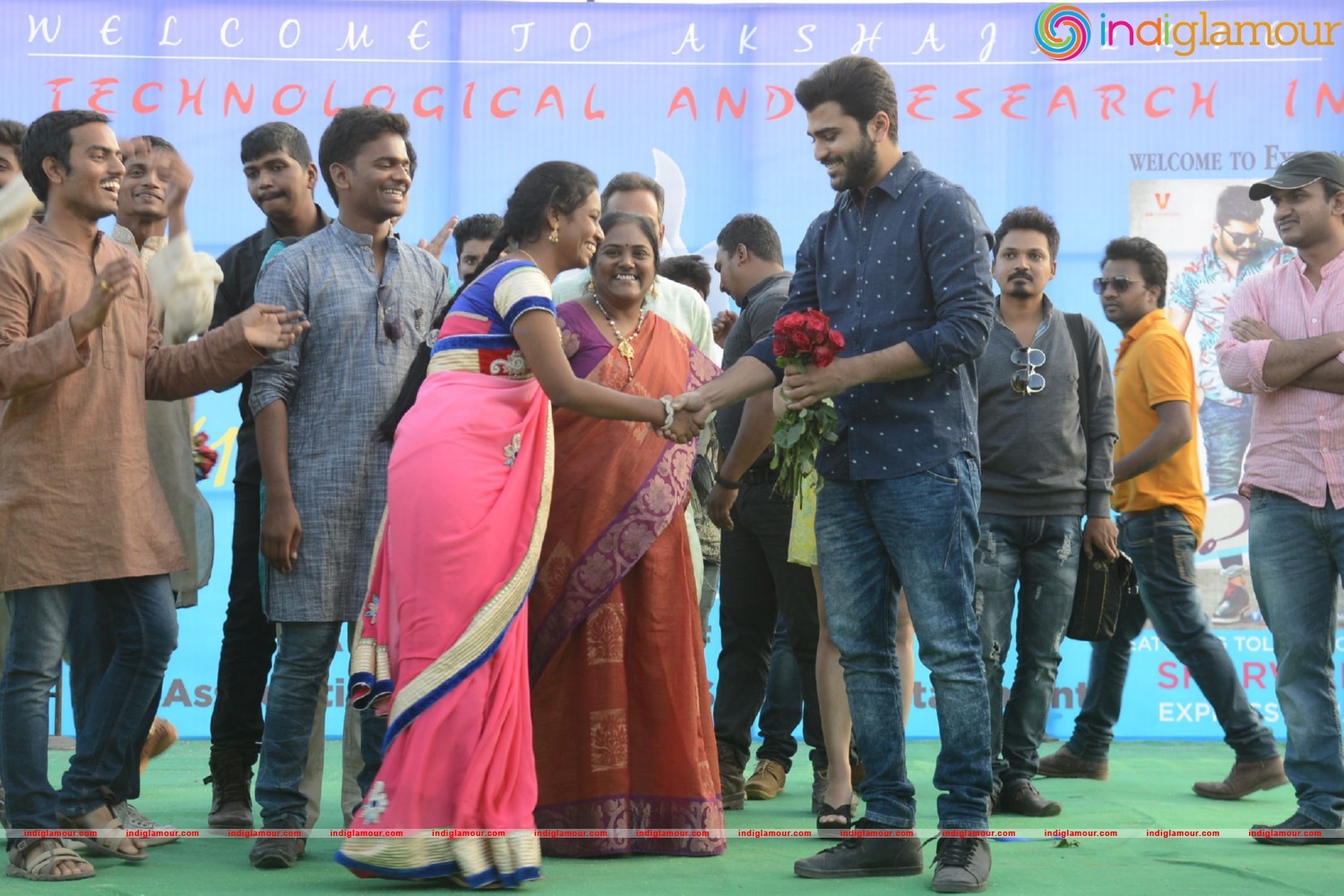 Express Raja Team At Arrora Enginering College in Ghatkesar Event hd photo