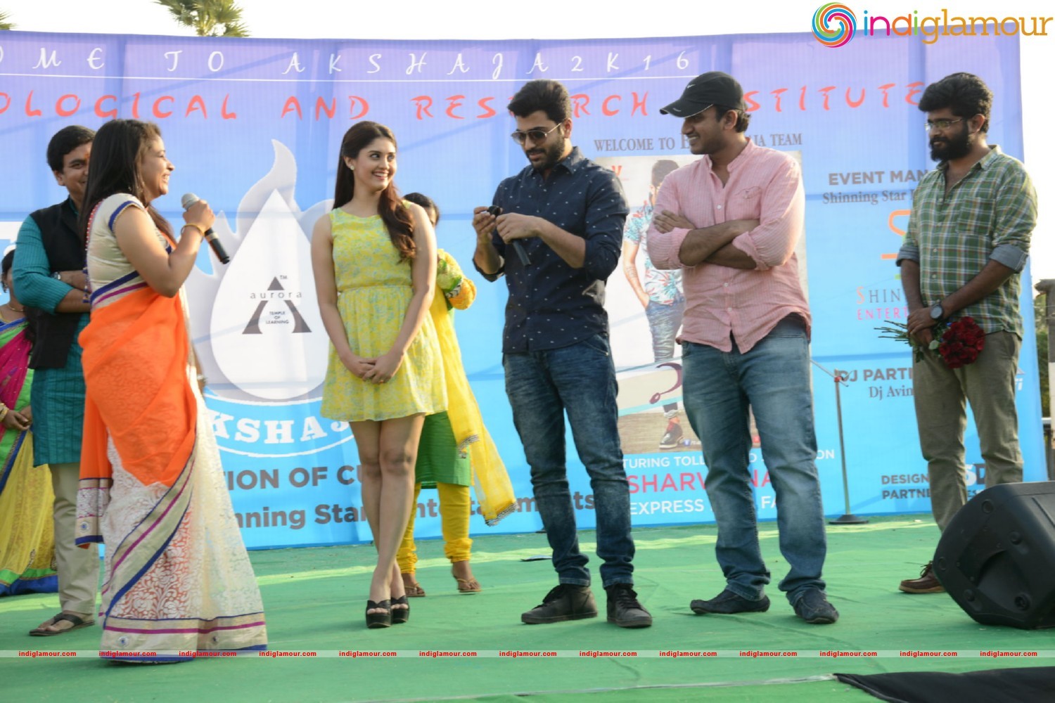 Express Raja Team At Arrora Enginering College in Ghatkesar Event hd photo