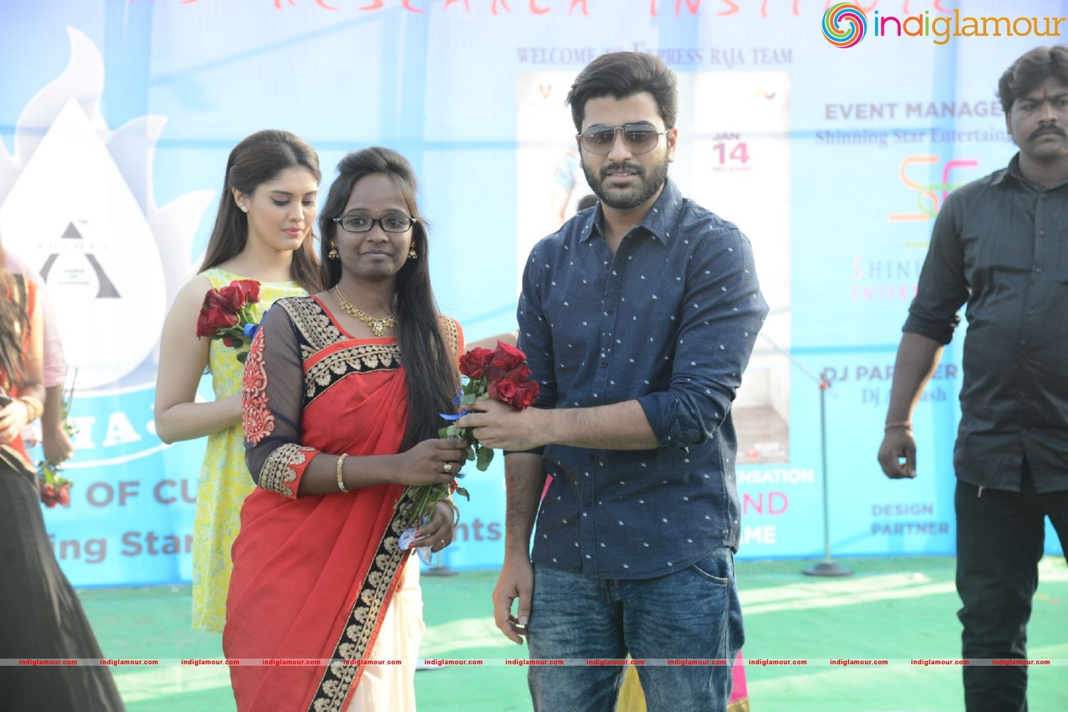 Express Raja Team At Arrora Enginering College in Ghatkesar Event hd photo