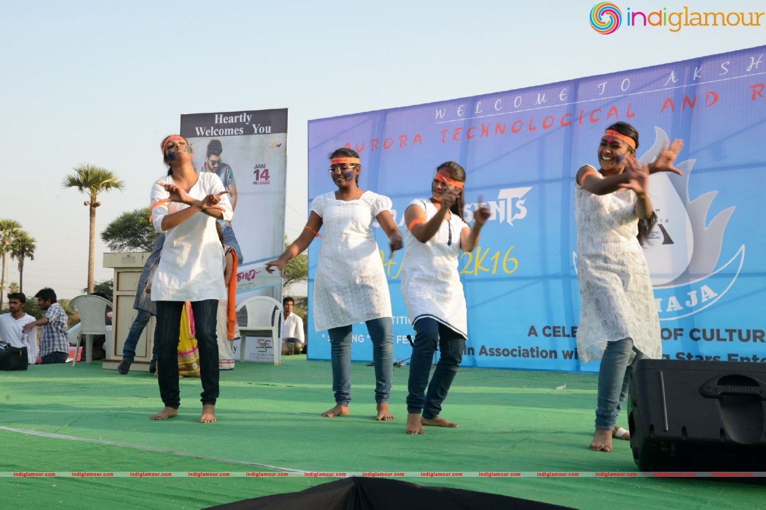 Express Raja Team At Arrora Enginering College in Ghatkesar Event hd photo