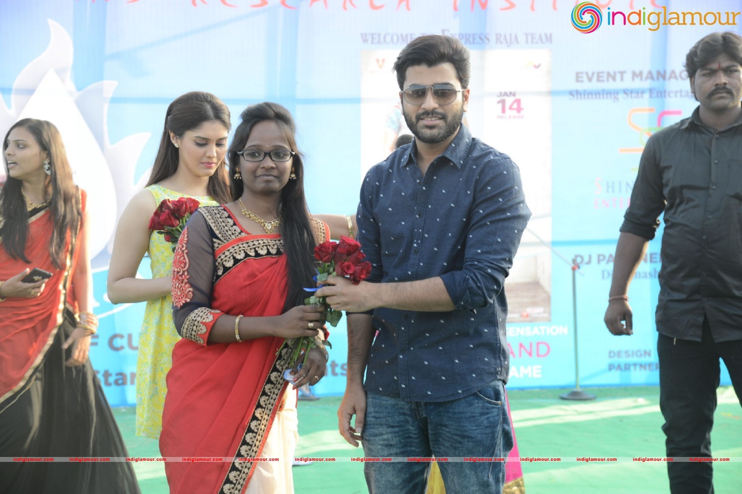 Express Raja Team At Arrora Enginering College in Ghatkesar Event hd photo