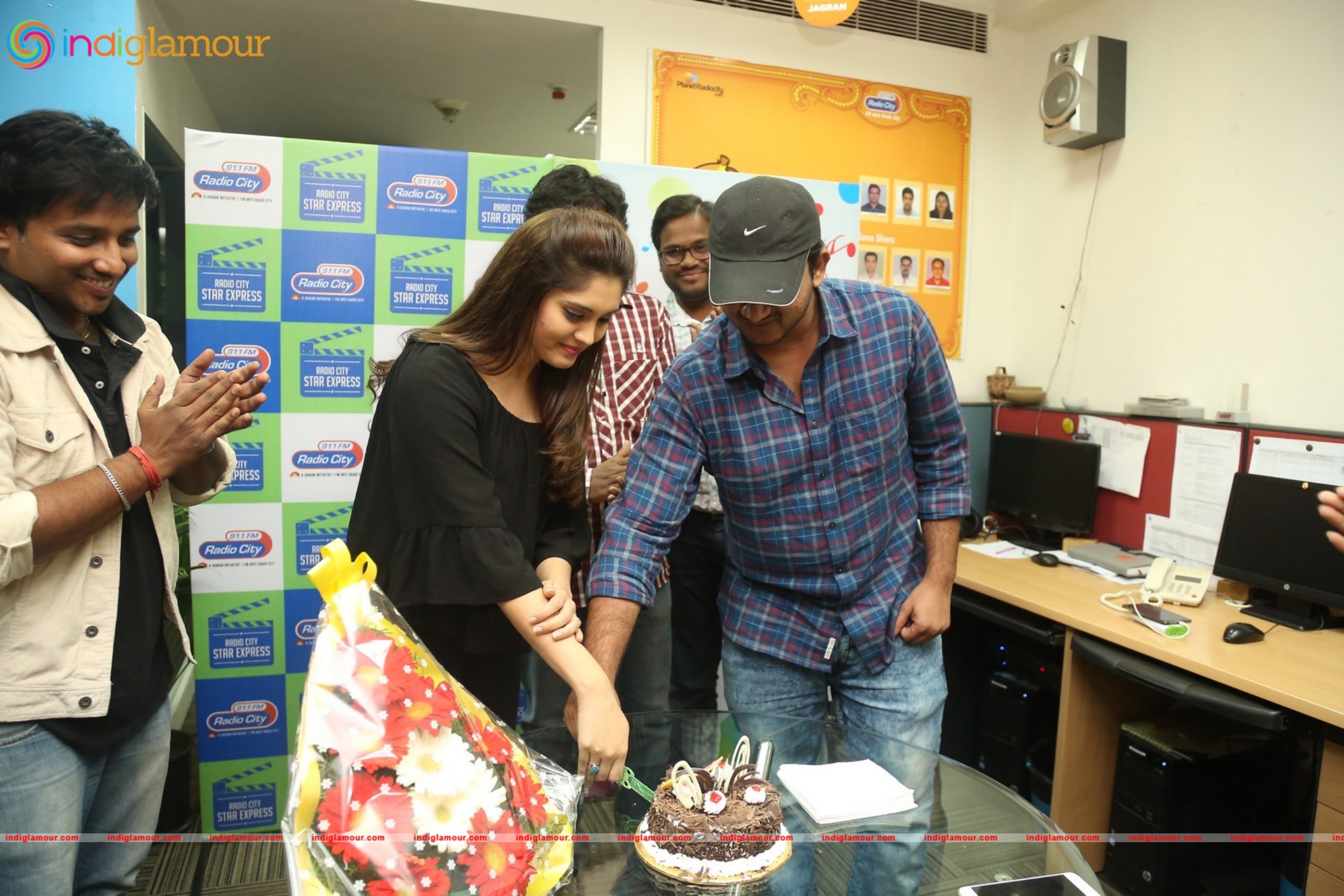 Express Raja Team at Radio City Event hd photo