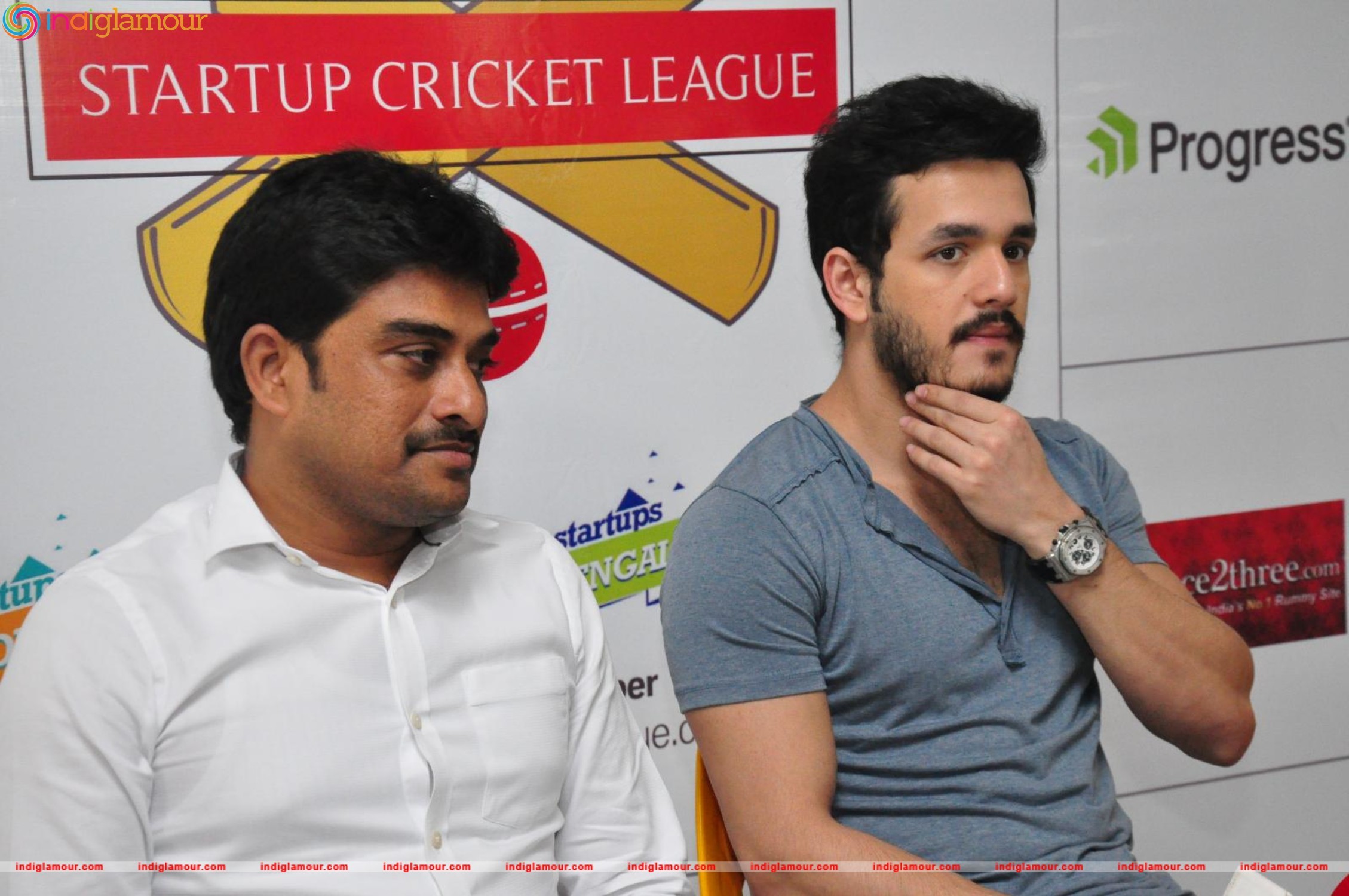 Akhil Launched Startup Cricket League Event hd photo