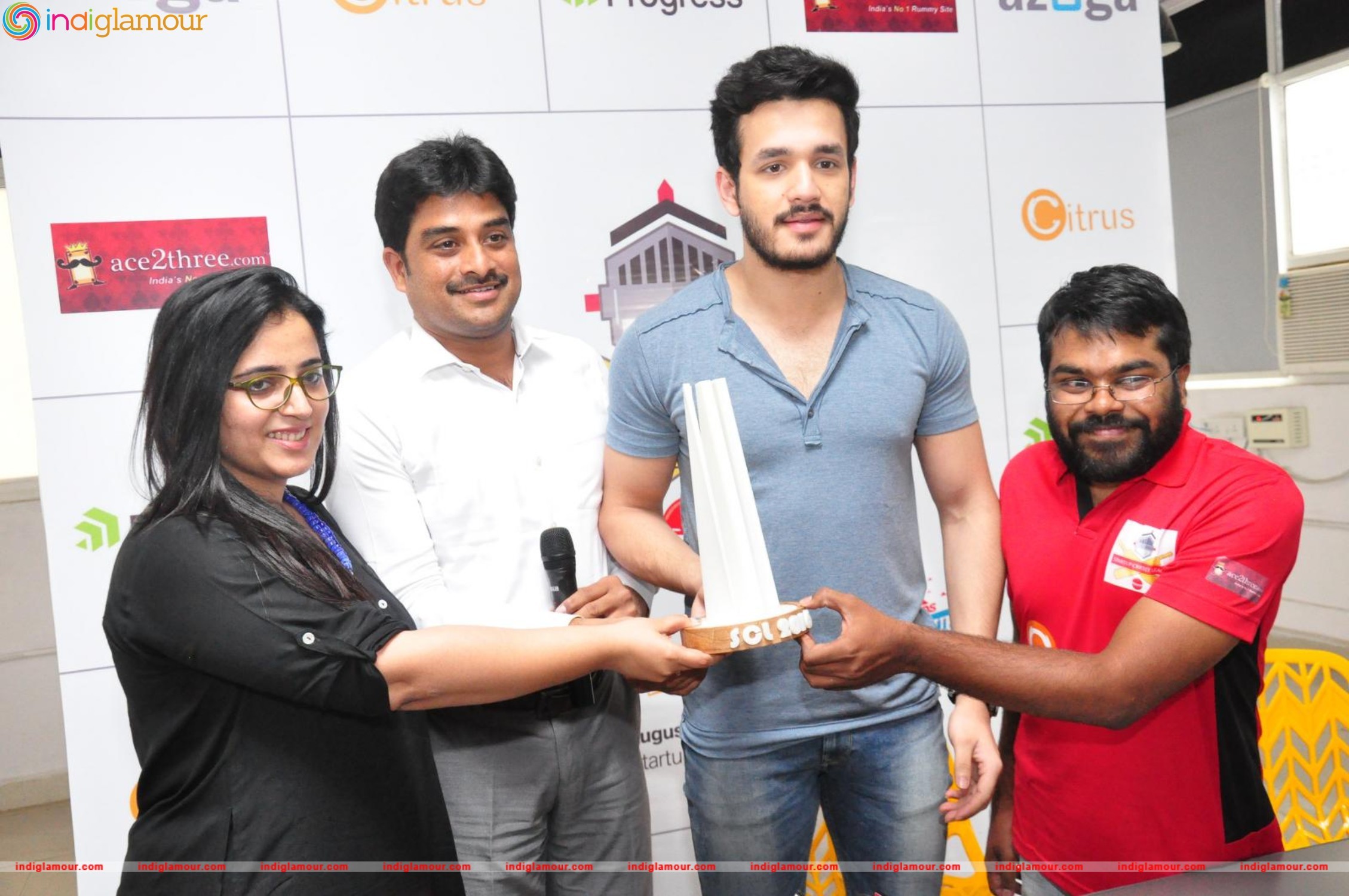 Akhil Launched Startup Cricket League Event hd photo