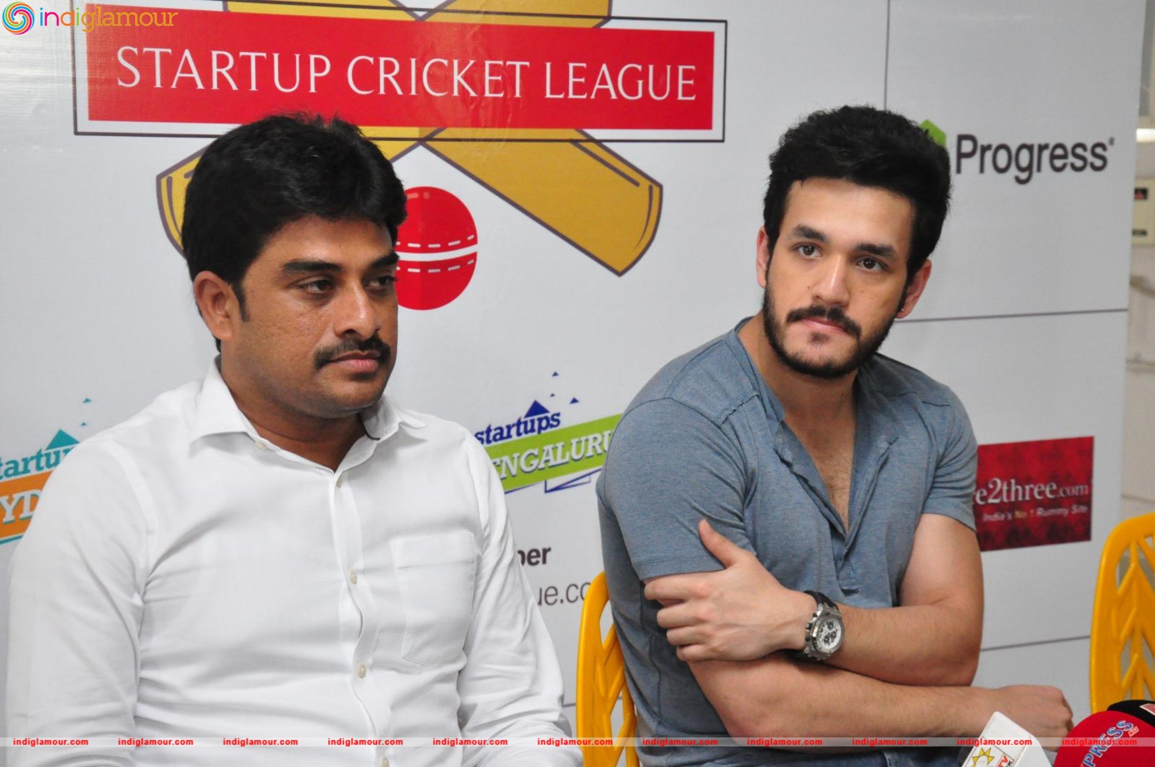 Akhil Launched Startup Cricket League Event hd photo