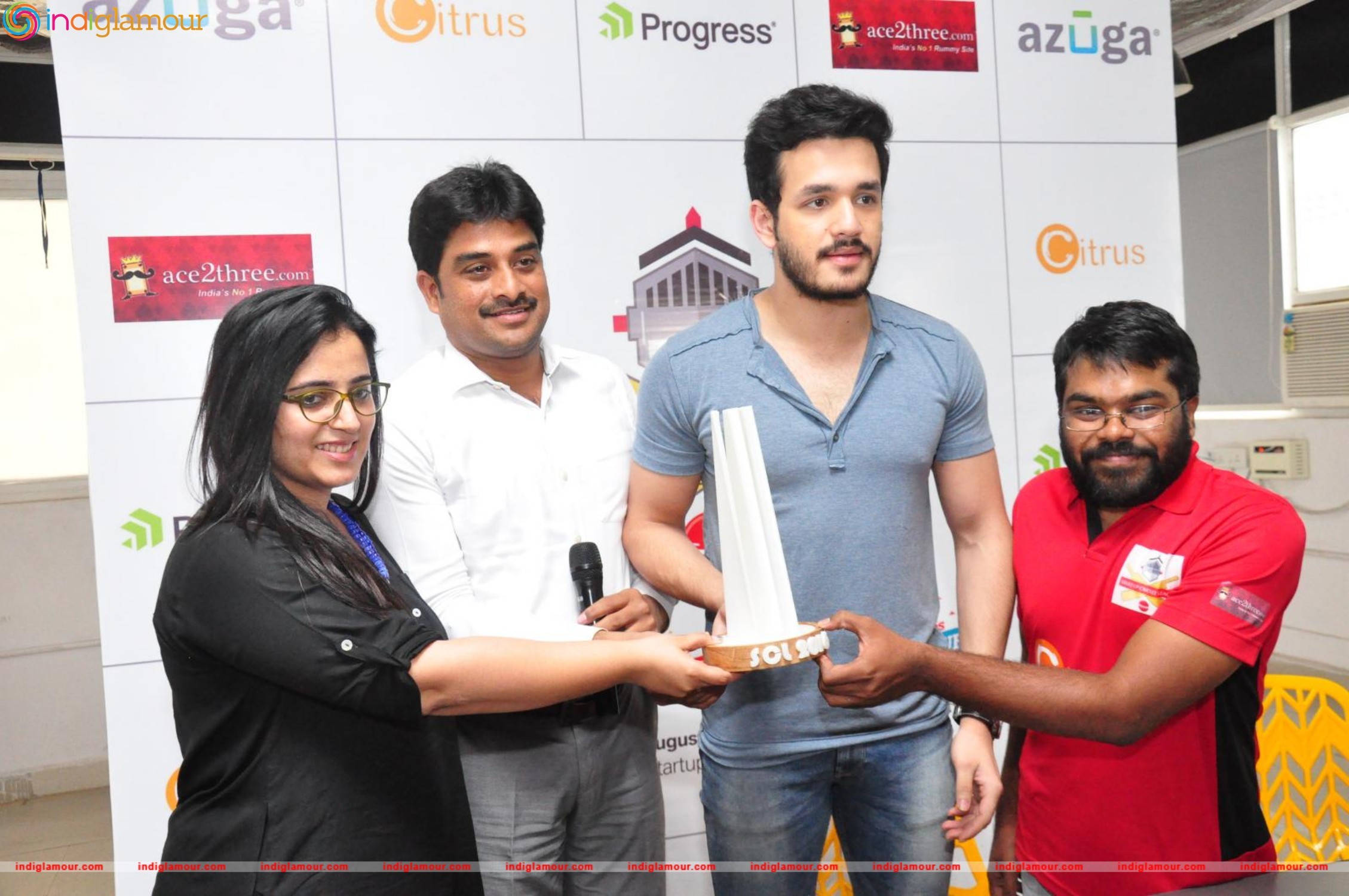 Akhil Launched Startup Cricket League Event hd photo