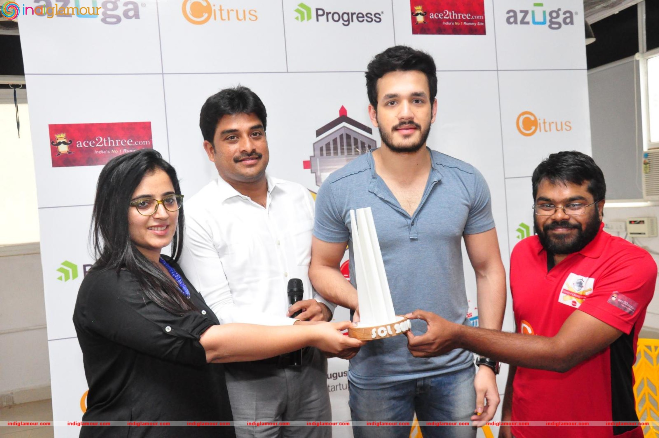 Akhil Launched Startup Cricket League Event hd photo