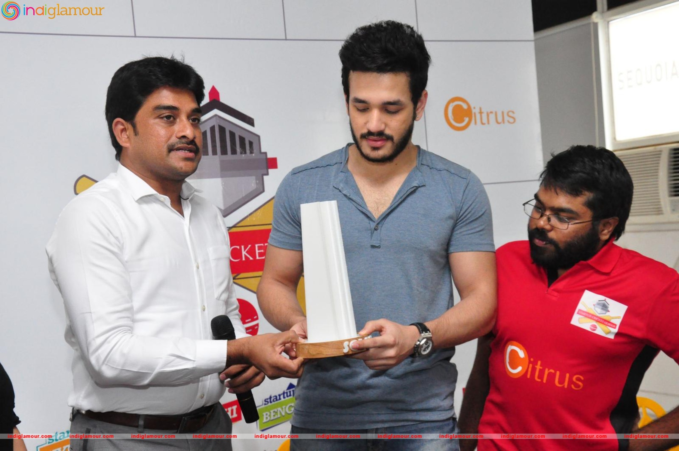 Akhil Launched Startup Cricket League Event hd photo