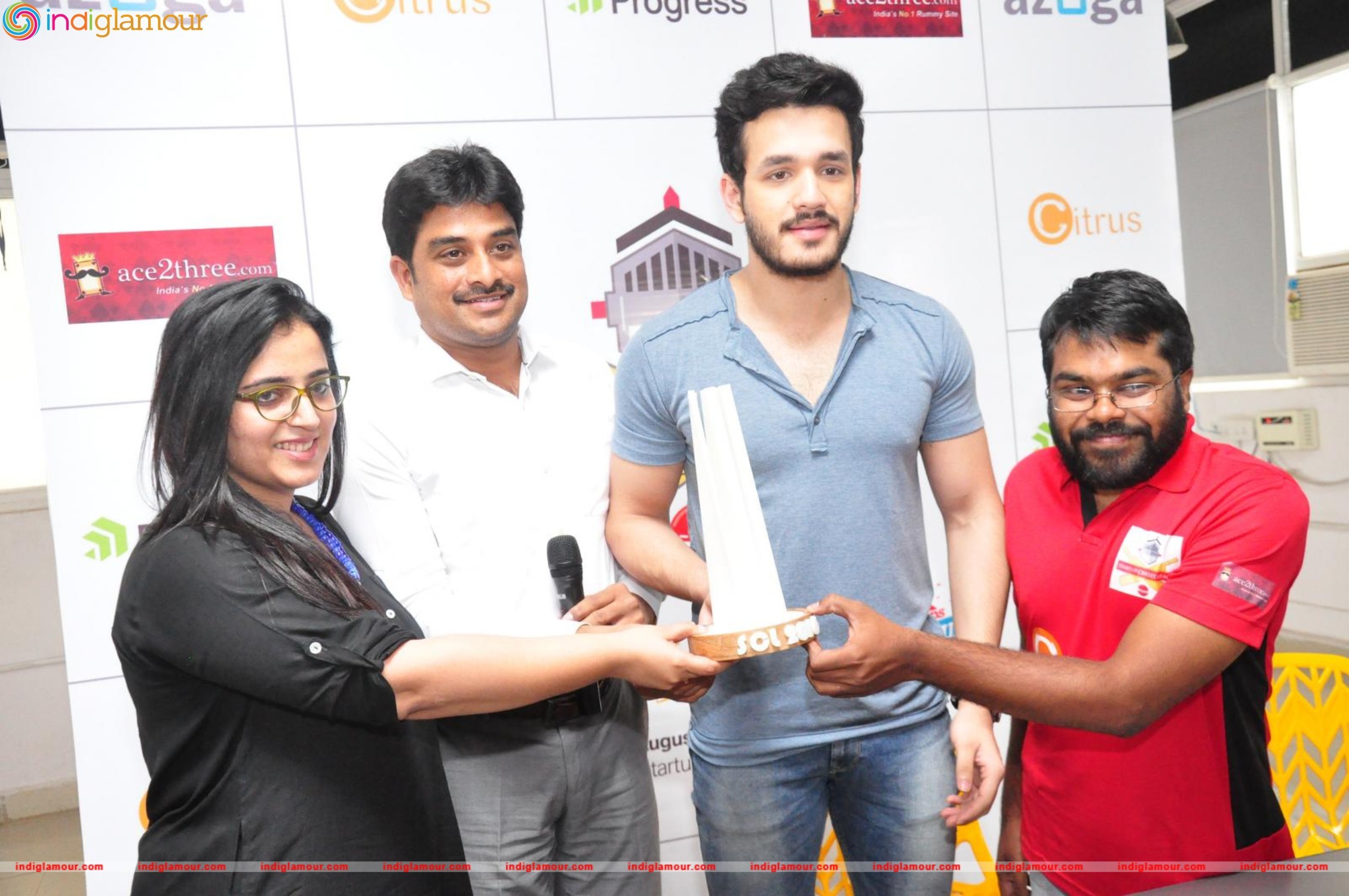 Akhil Launched Startup Cricket League Event hd photo