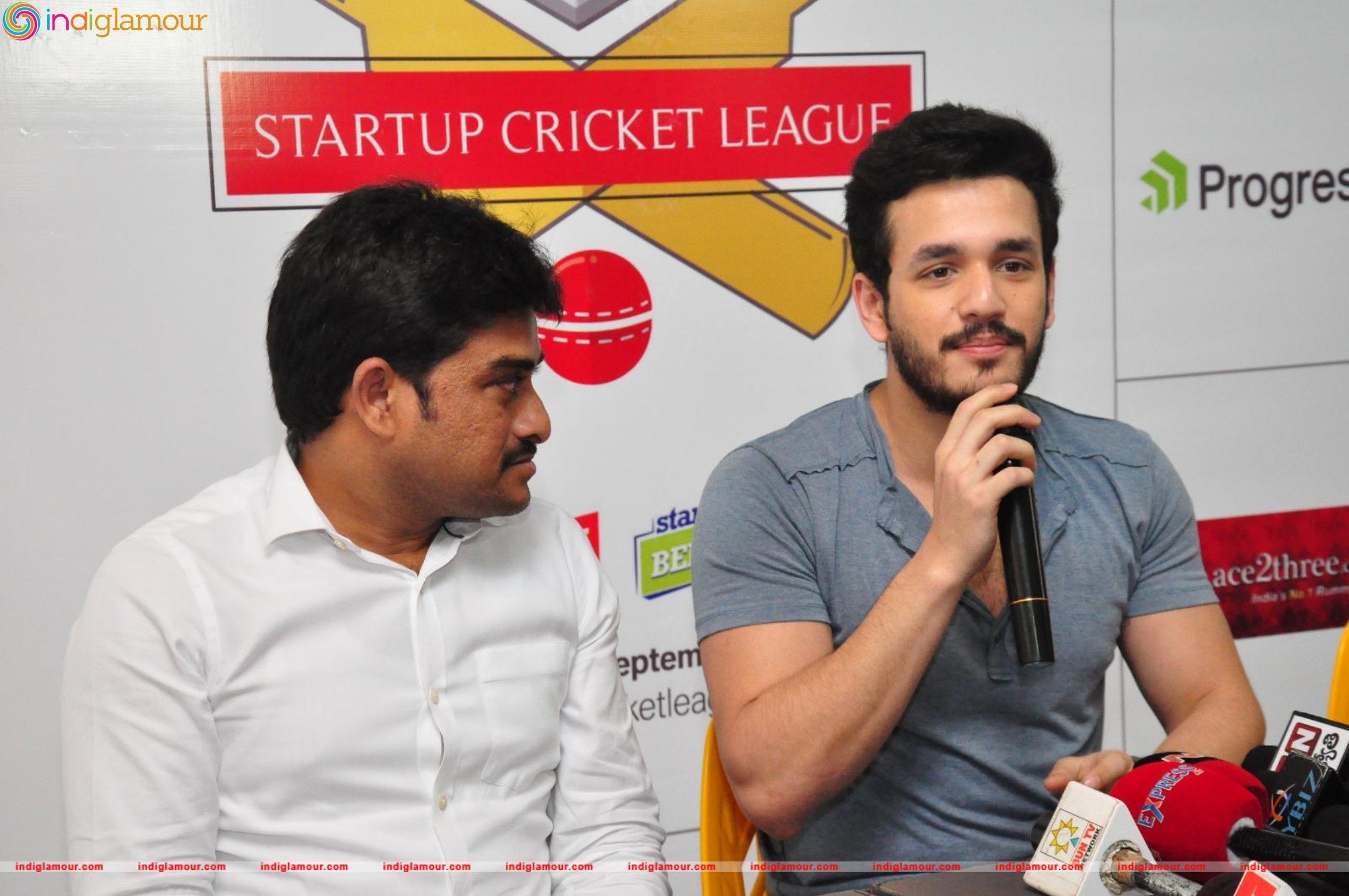 Akhil Launched Startup Cricket League Event hd photo