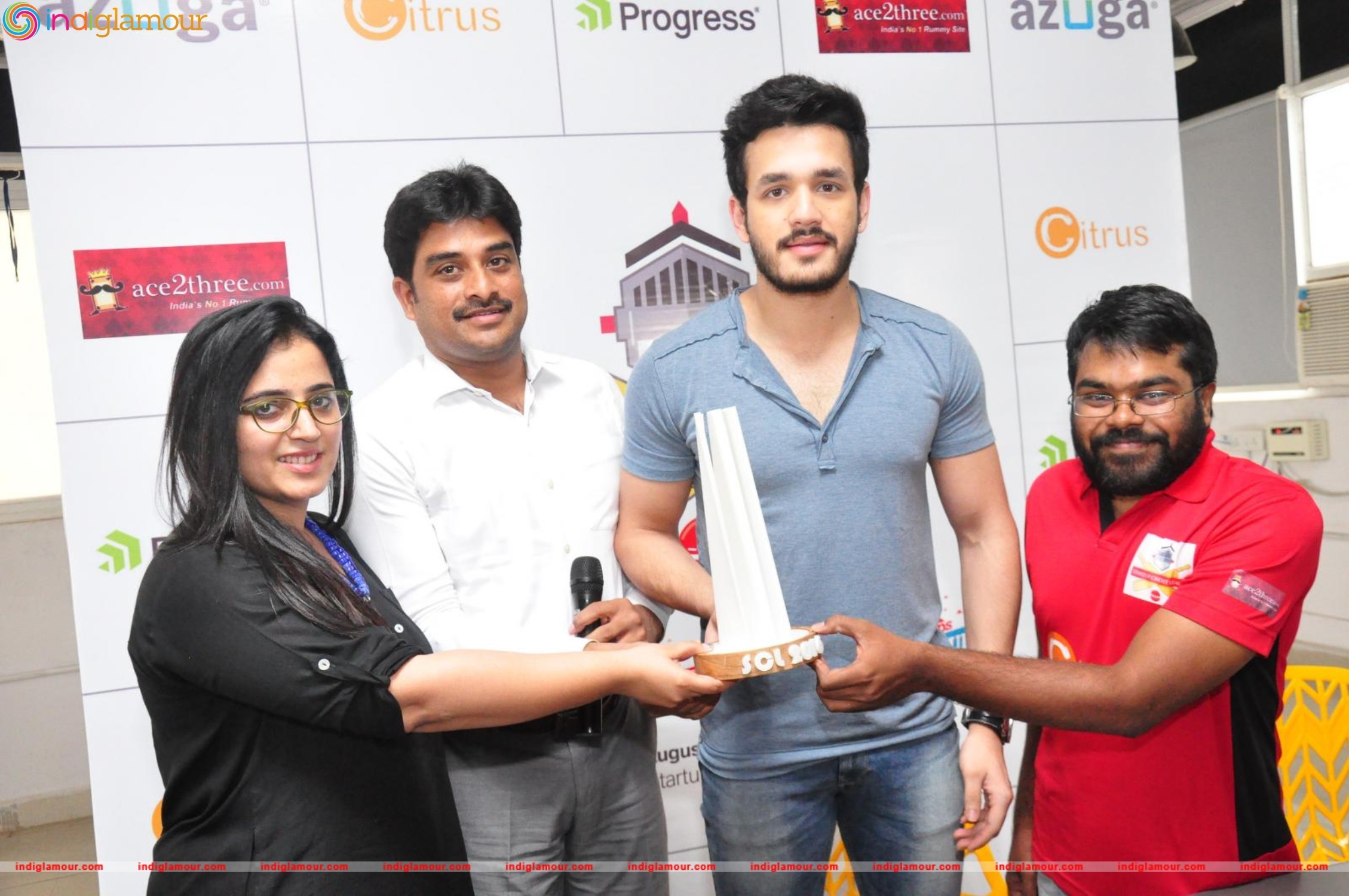 Akhil Launched Startup Cricket League Event hd photo
