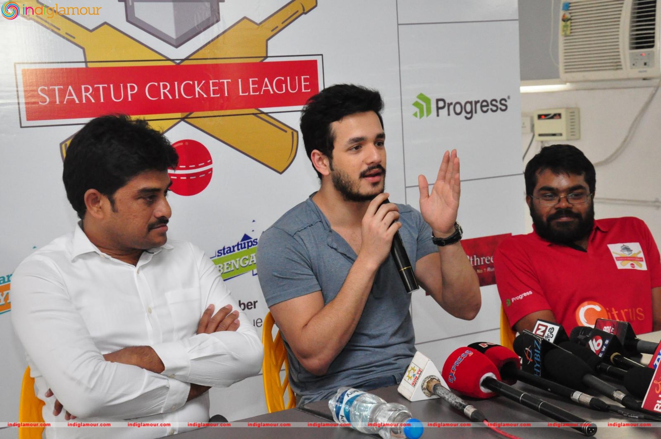 Akhil Launched Startup Cricket League Event hd photo