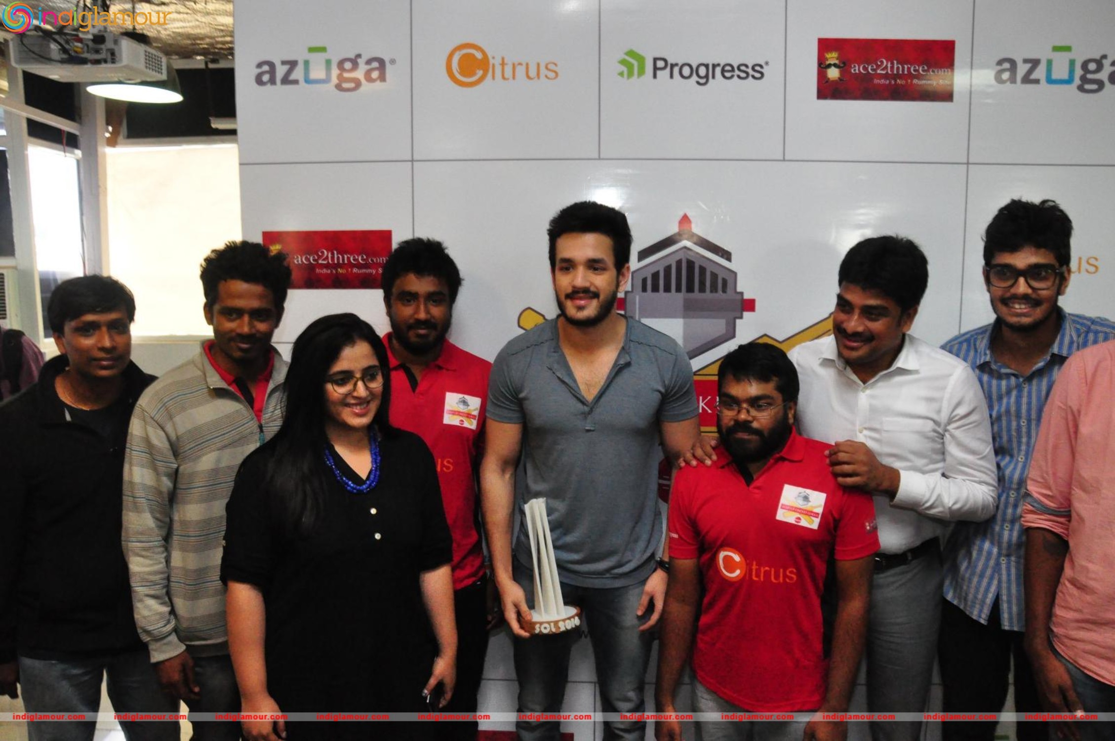 Akhil Launched Startup Cricket League Event hd photo