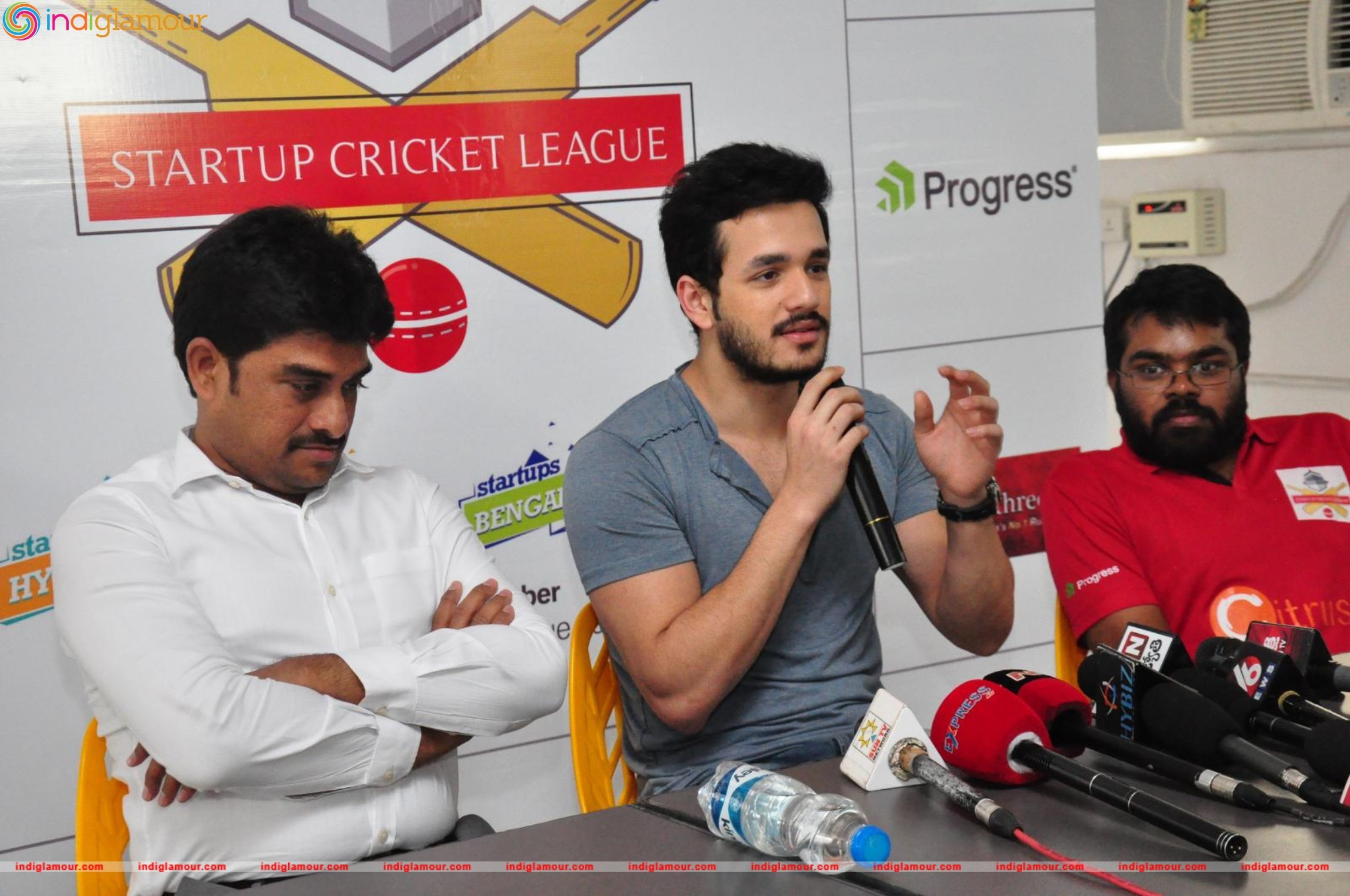 Akhil Launched Startup Cricket League Event hd photo