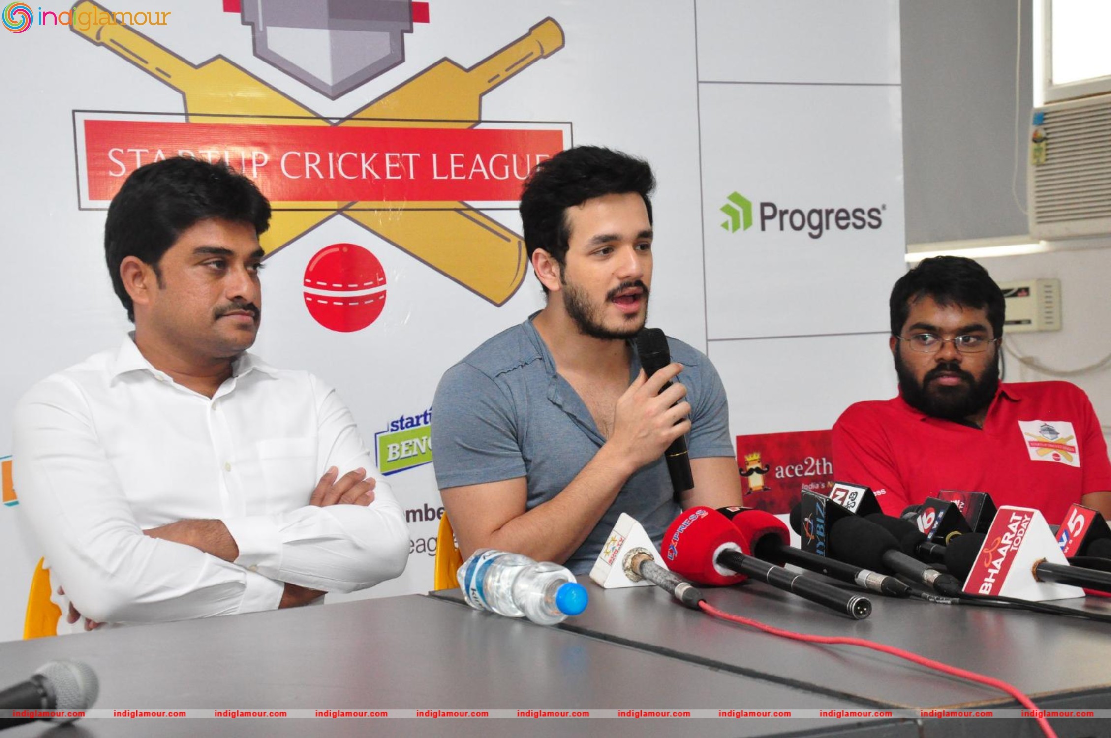 Akhil Launched Startup Cricket League Event hd photo