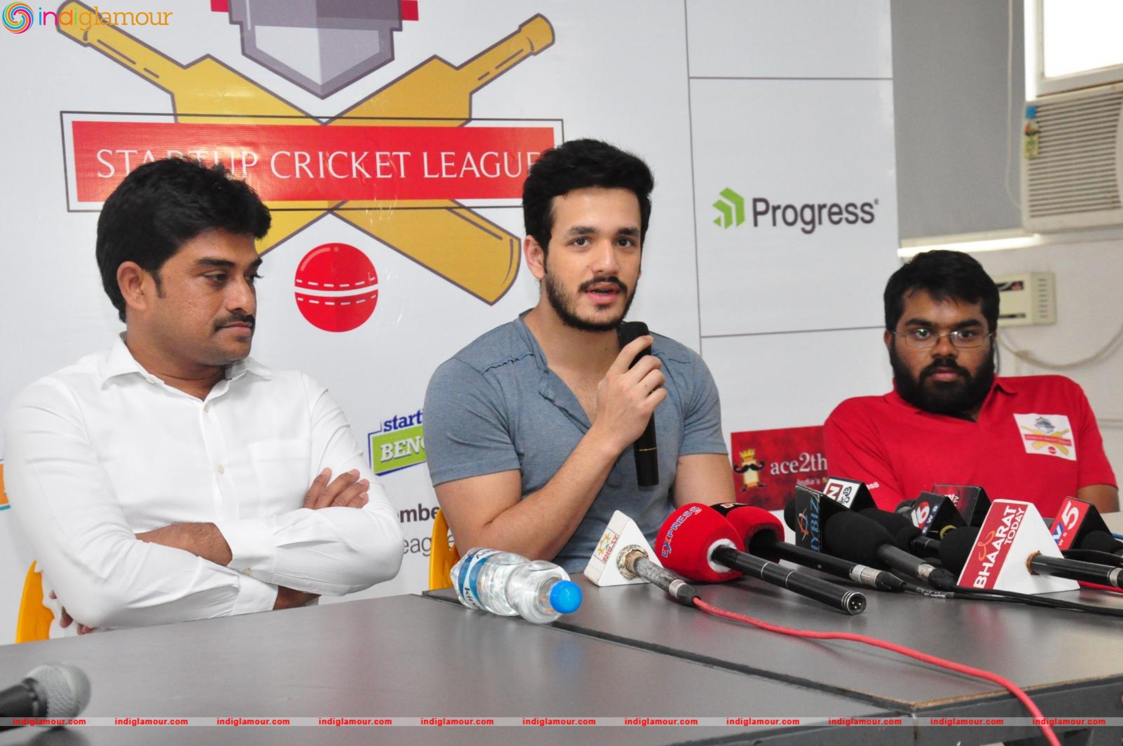 Akhil Launched Startup Cricket League Event hd photo