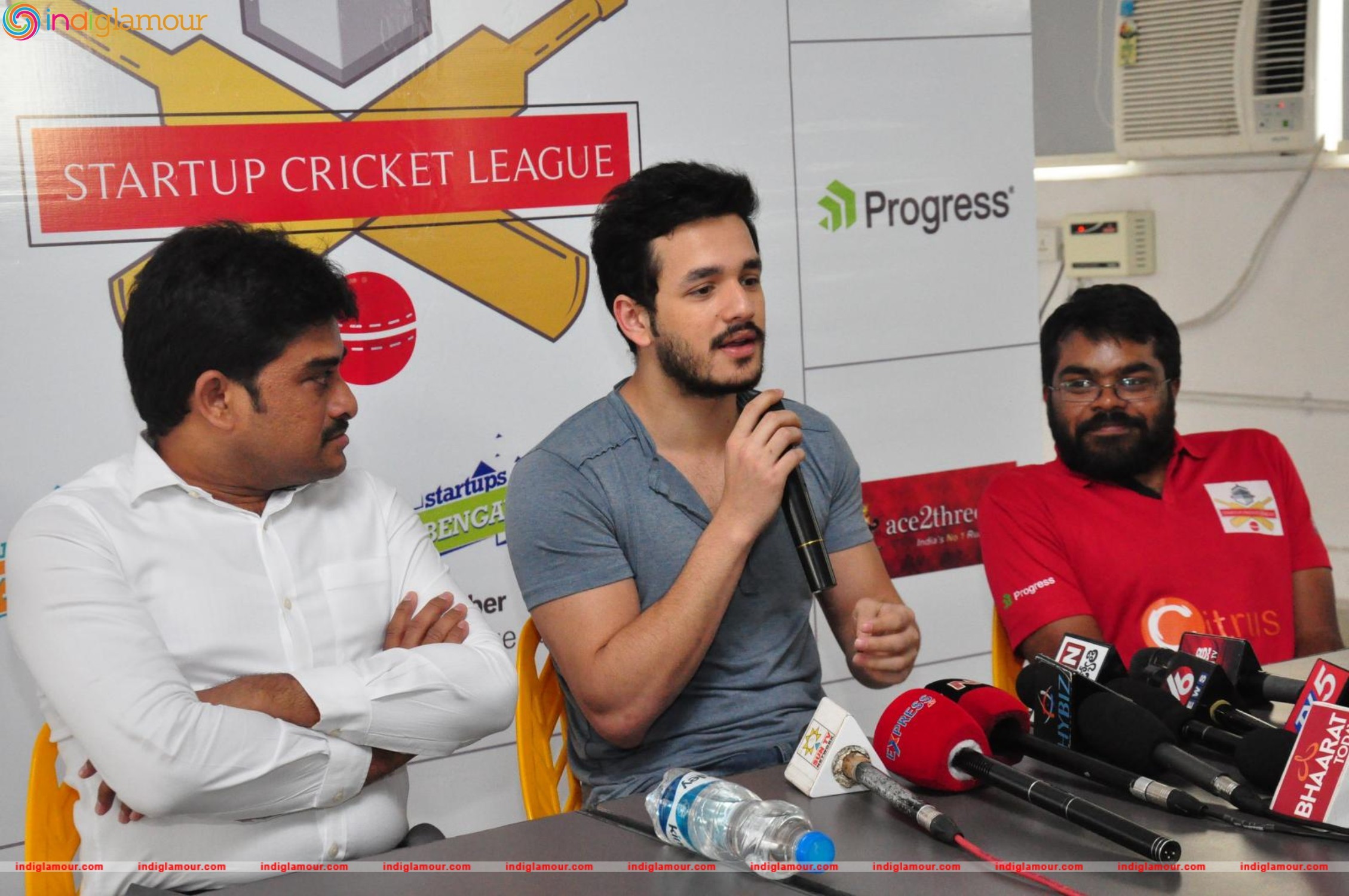 Akhil Launched Startup Cricket League Event hd photo