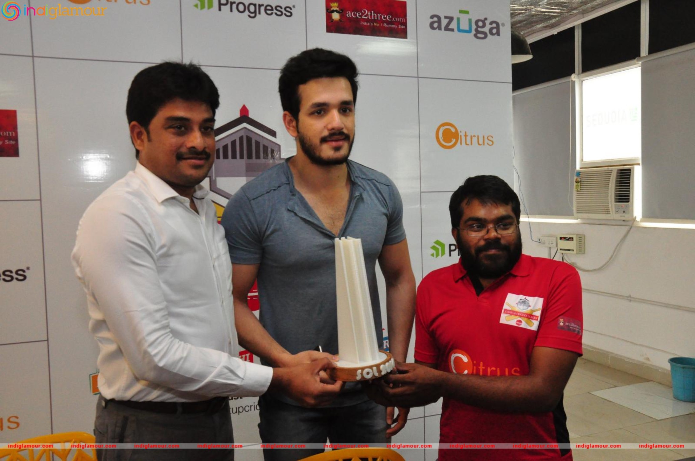 Akhil Launched Startup Cricket League Event hd photo