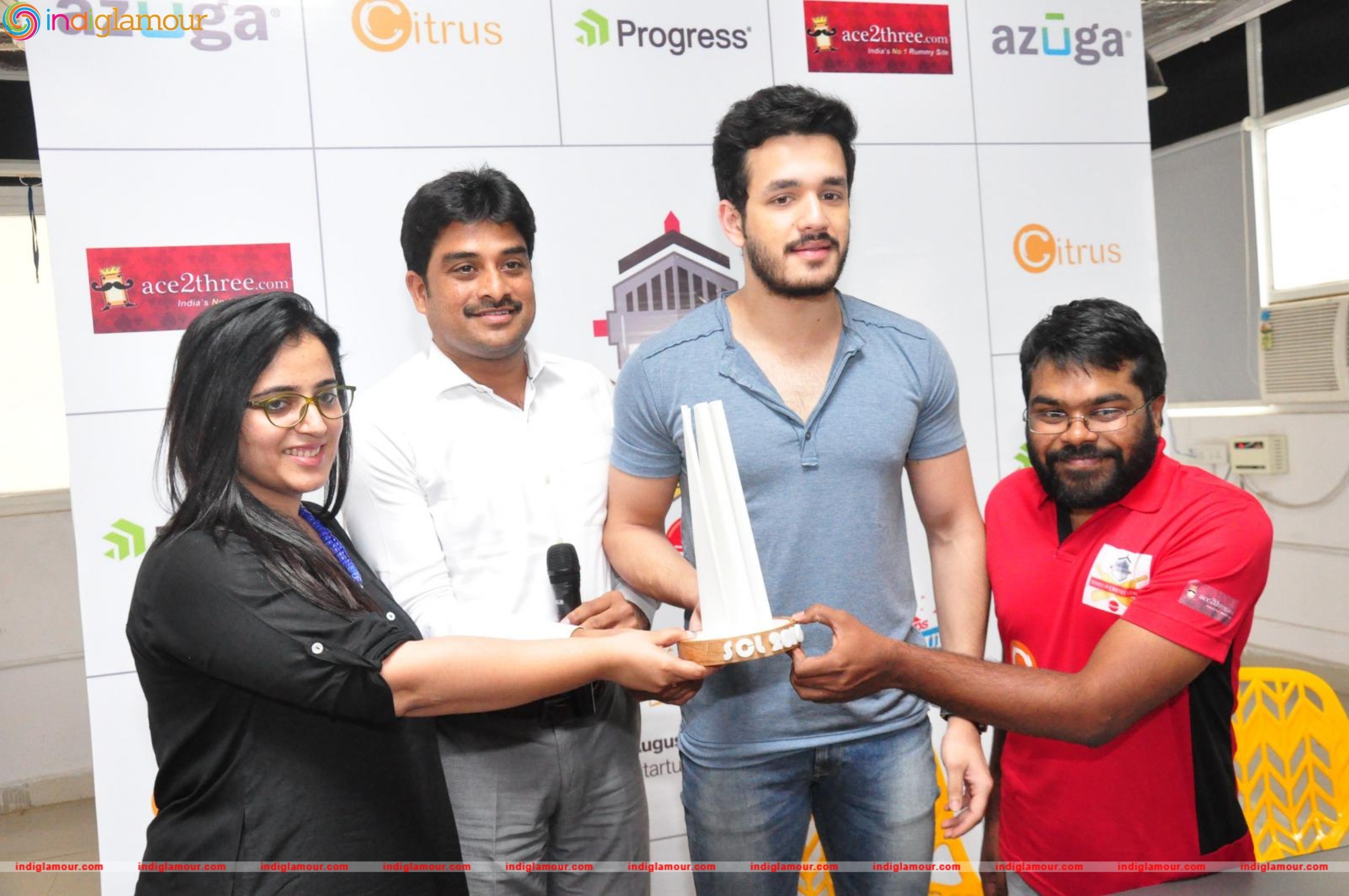 Akhil Launched Startup Cricket League Event hd photo
