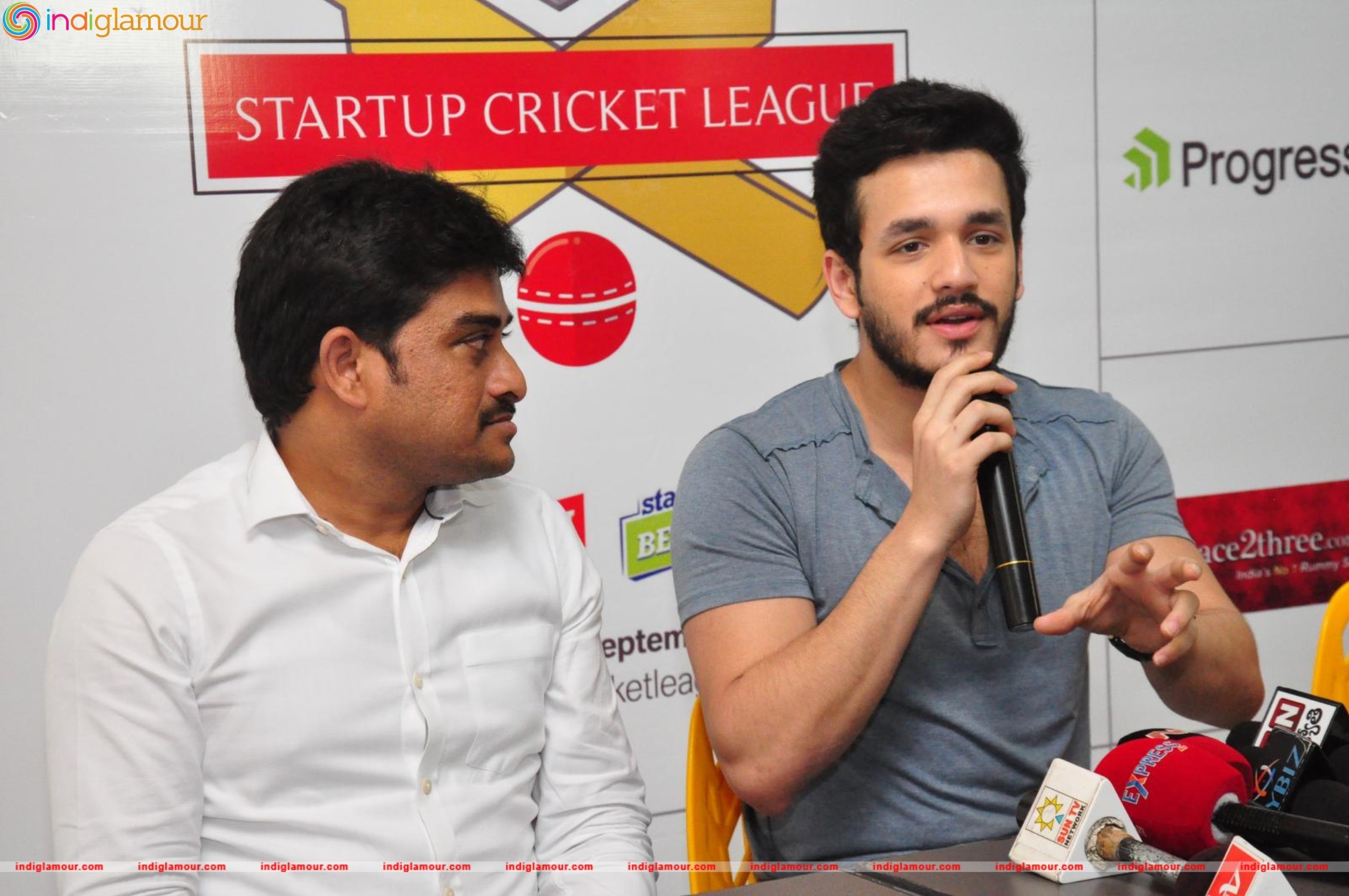 Akhil Launched Startup Cricket League Event hd photo
