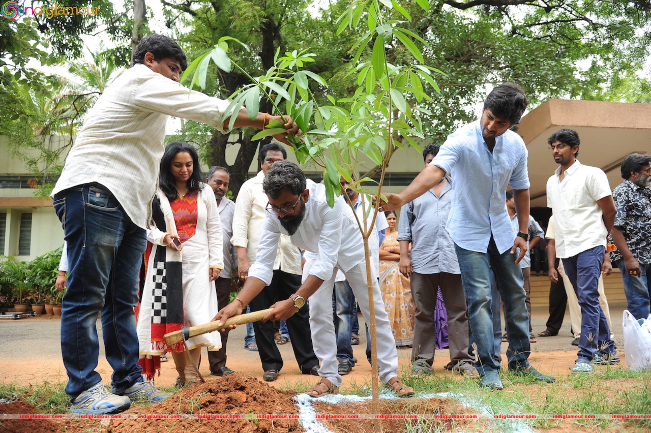 Hero Nani and Majnu Team Participate in Harithaharam Event hd photo