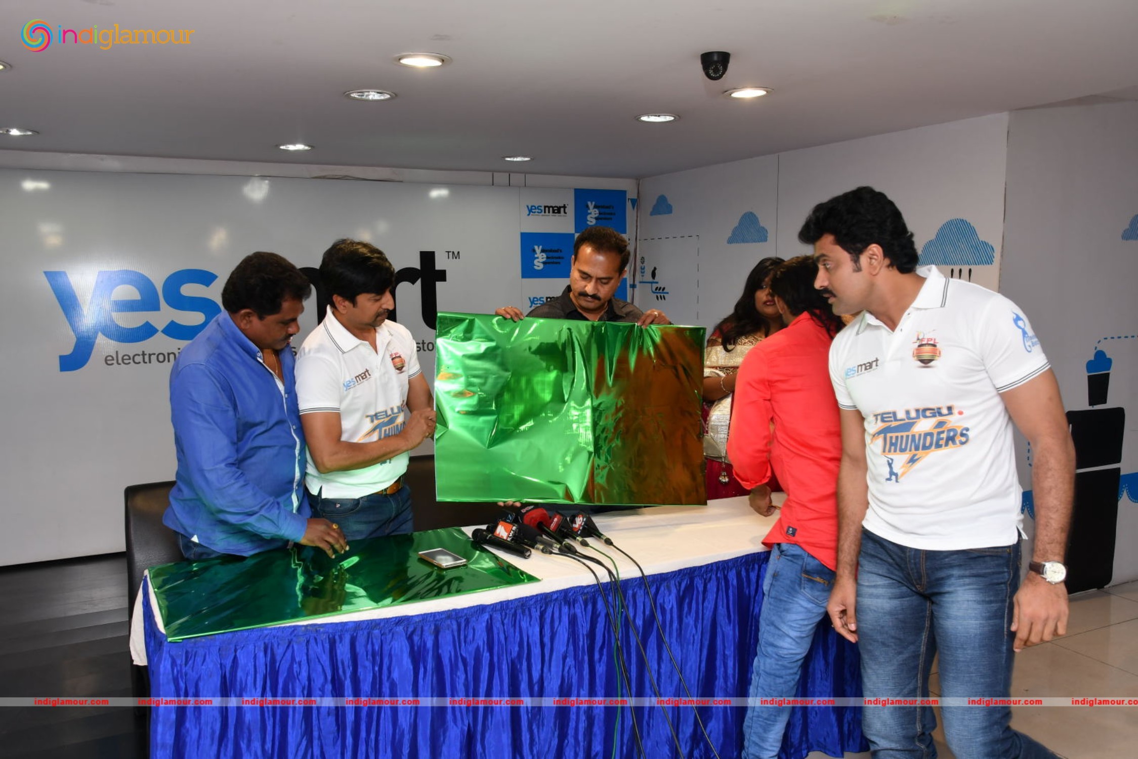 FPL Announces Launch of Telugu Thunders at Yesmart KPHB a Celeb Cricket Team Event hd photo