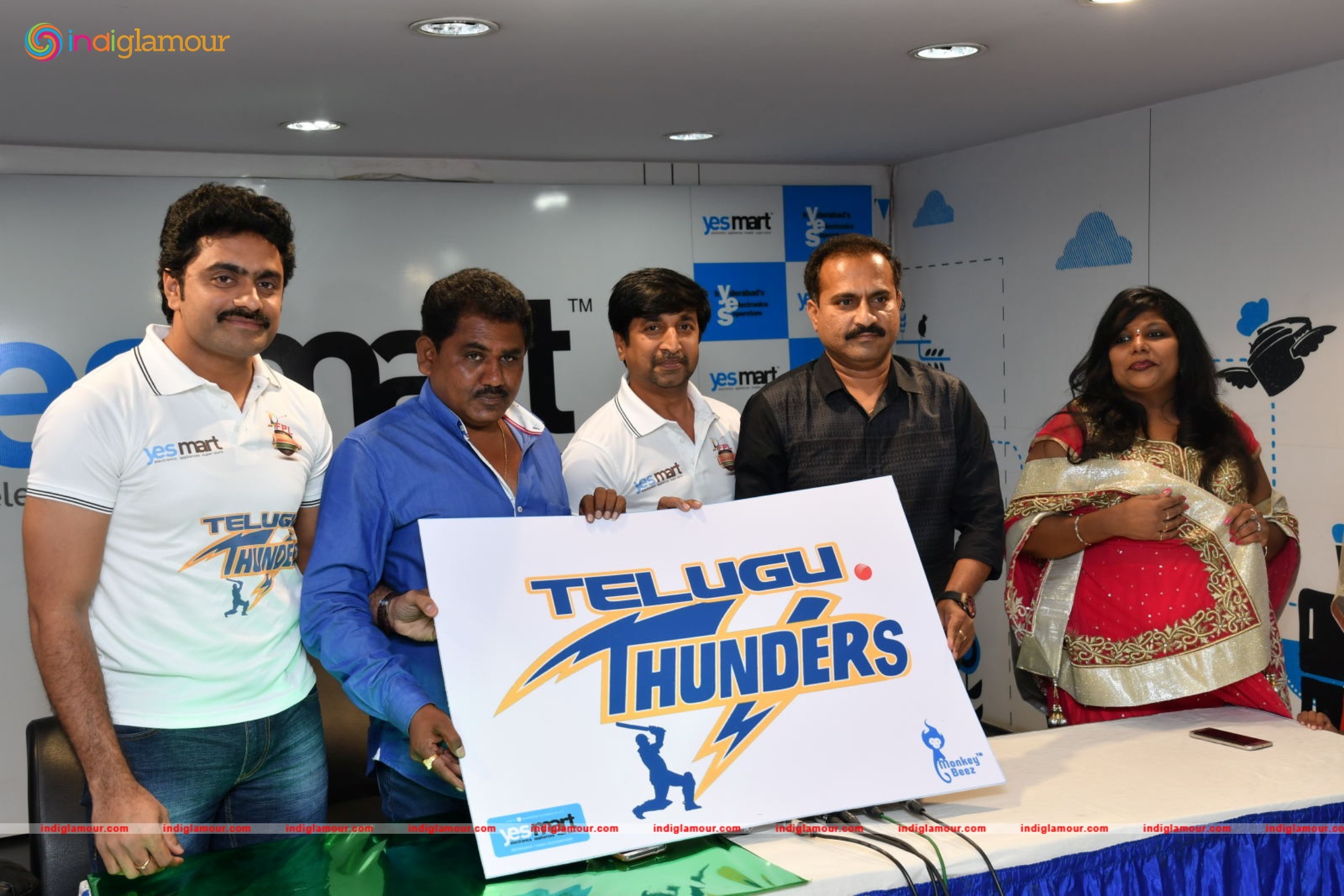 FPL Announces Launch of Telugu Thunders at Yesmart KPHB a Celeb Cricket Team Event hd photo